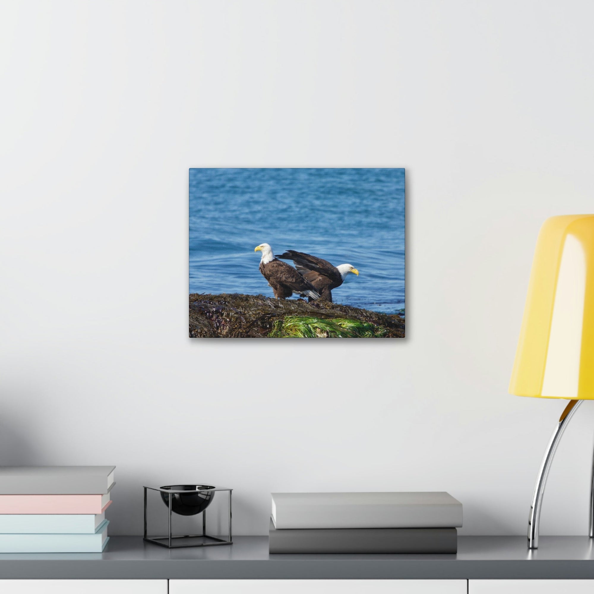 Scripture Walls Bald Eagle Group Bald Eagle Troop Print Animal Wall Art Wildlife Canvas Prints Wall Art Ready to Hang Unframed-Express Your Love Gifts