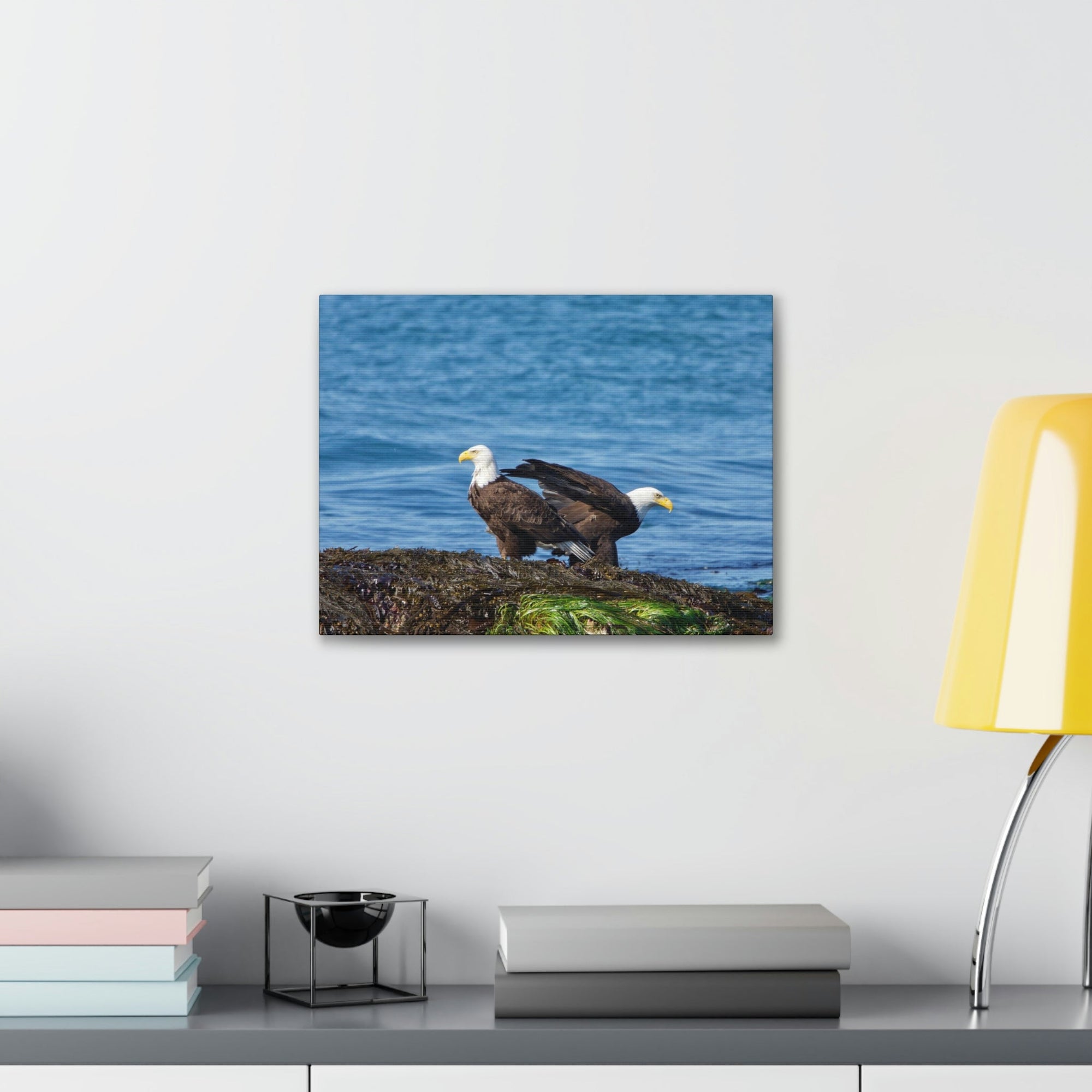 Scripture Walls Bald Eagle Group Bald Eagle Troop Print Animal Wall Art Wildlife Canvas Prints Wall Art Ready to Hang Unframed-Express Your Love Gifts