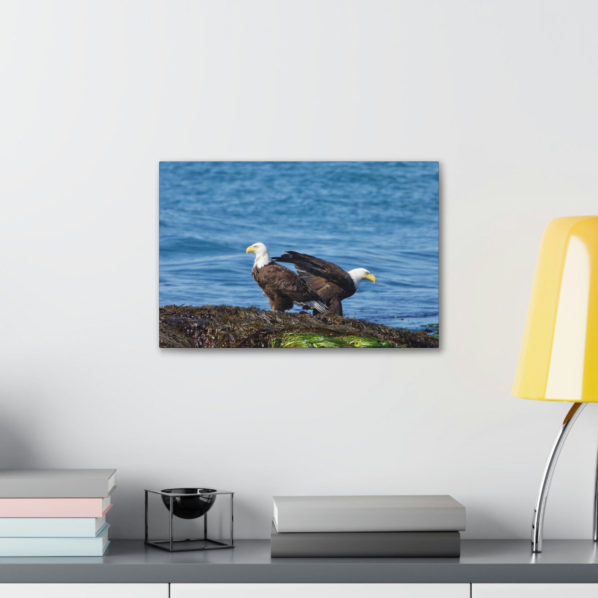 Scripture Walls Bald Eagle Group Bald Eagle Troop Print Animal Wall Art Wildlife Canvas Prints Wall Art Ready to Hang Unframed-Express Your Love Gifts