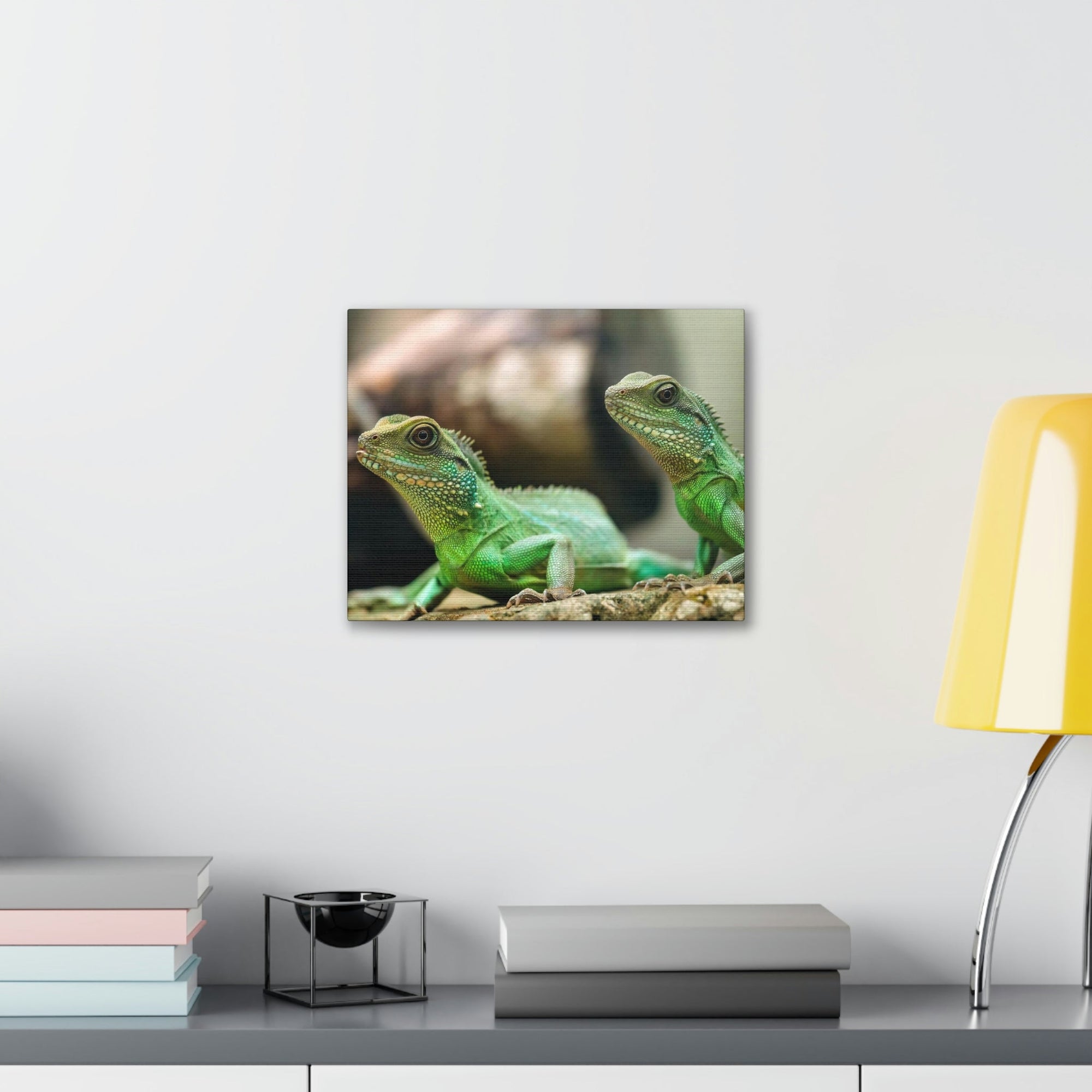 Scripture Walls Basilisk Couple Basilisk Troop Print Animal Wall Art Wildlife Canvas Prints Wall Art Ready to Hang Unframed-Express Your Love Gifts