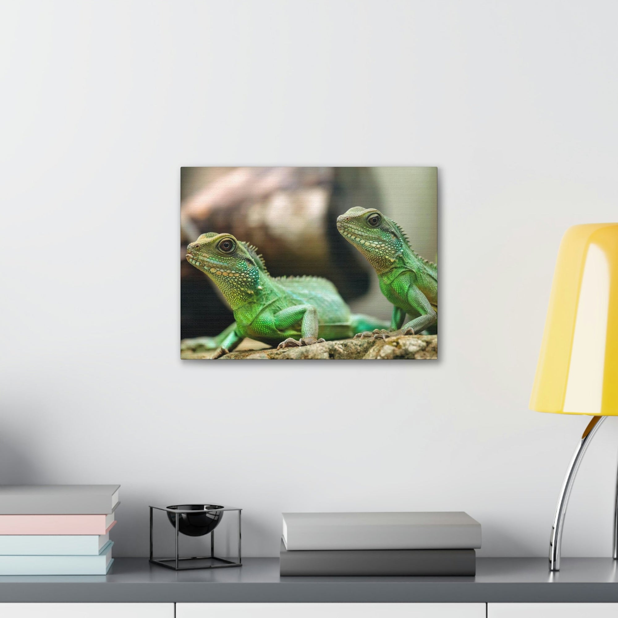 Scripture Walls Basilisk Couple Basilisk Troop Print Animal Wall Art Wildlife Canvas Prints Wall Art Ready to Hang Unframed-Express Your Love Gifts