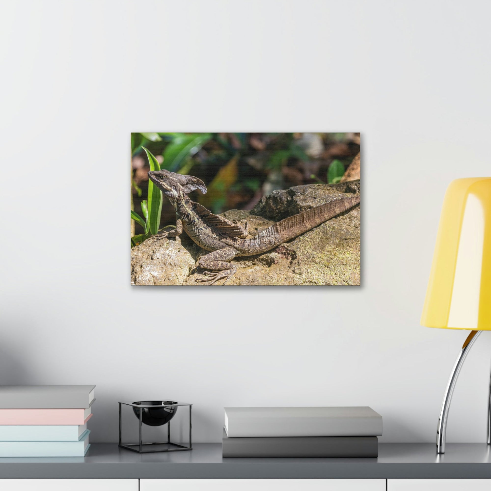 Scripture Walls Basilisk Hunting Basilisk on Hunt Print Animal Wall Art Wildlife Canvas Prints Wall Art Ready to Hang Unframed-Express Your Love Gifts