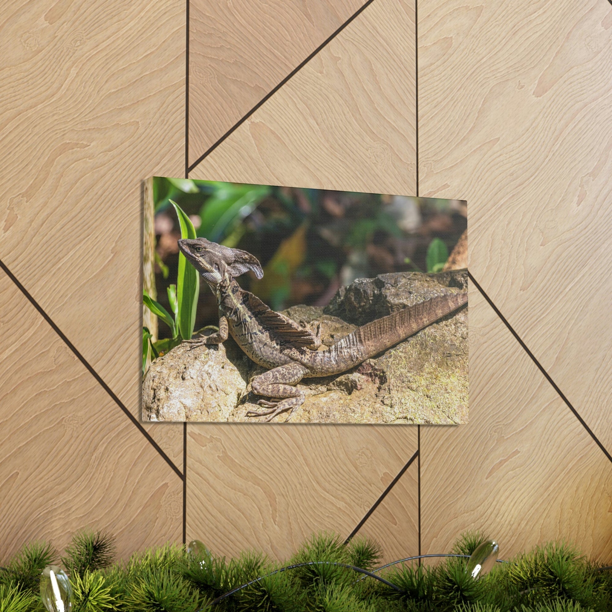 Scripture Walls Basilisk Hunting Basilisk on Hunt Print Animal Wall Art Wildlife Canvas Prints Wall Art Ready to Hang Unframed-Express Your Love Gifts