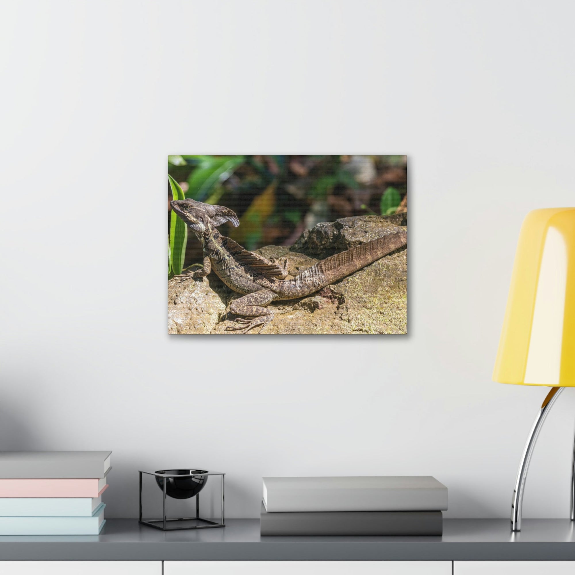 Scripture Walls Basilisk Hunting Basilisk on Hunt Print Animal Wall Art Wildlife Canvas Prints Wall Art Ready to Hang Unframed-Express Your Love Gifts