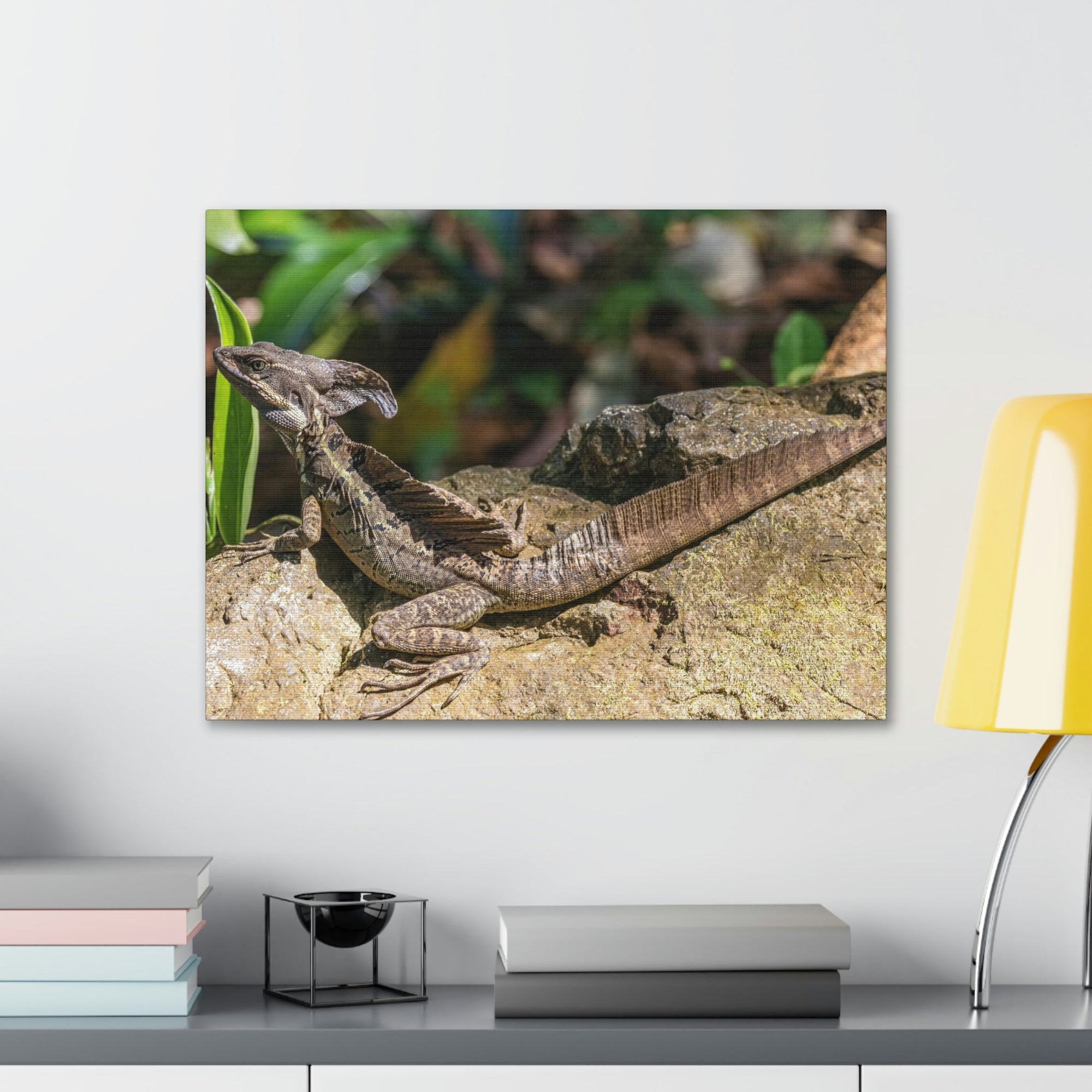 Scripture Walls Basilisk Hunting Basilisk on Hunt Print Animal Wall Art Wildlife Canvas Prints Wall Art Ready to Hang Unframed-Express Your Love Gifts