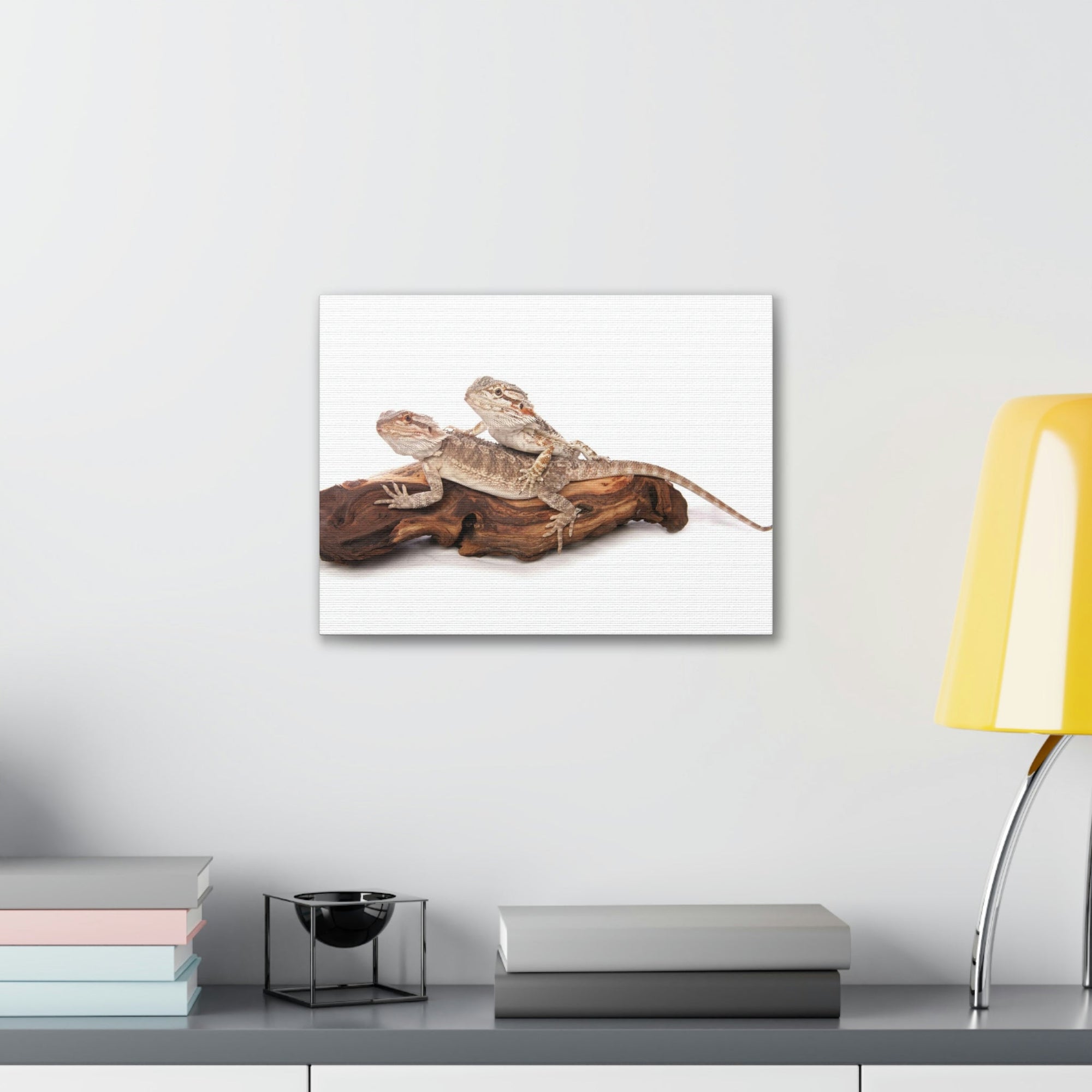 Scripture Walls Bearded Dragon Couple Bearded Dragon Troop Print Animal Wall Art Wildlife Canvas Prints Wall Art Ready to Hang Unframed-Express Your Love Gifts