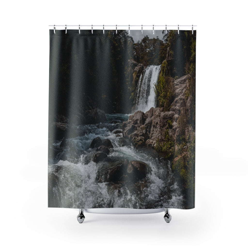 Beautiful Scenery Waterfall Stylish Design 71" x 74" Elegant Waterproof Shower Curtain for a Spa-like Bathroom Paradise Exceptional Craftsmanship-Express Your Love Gifts