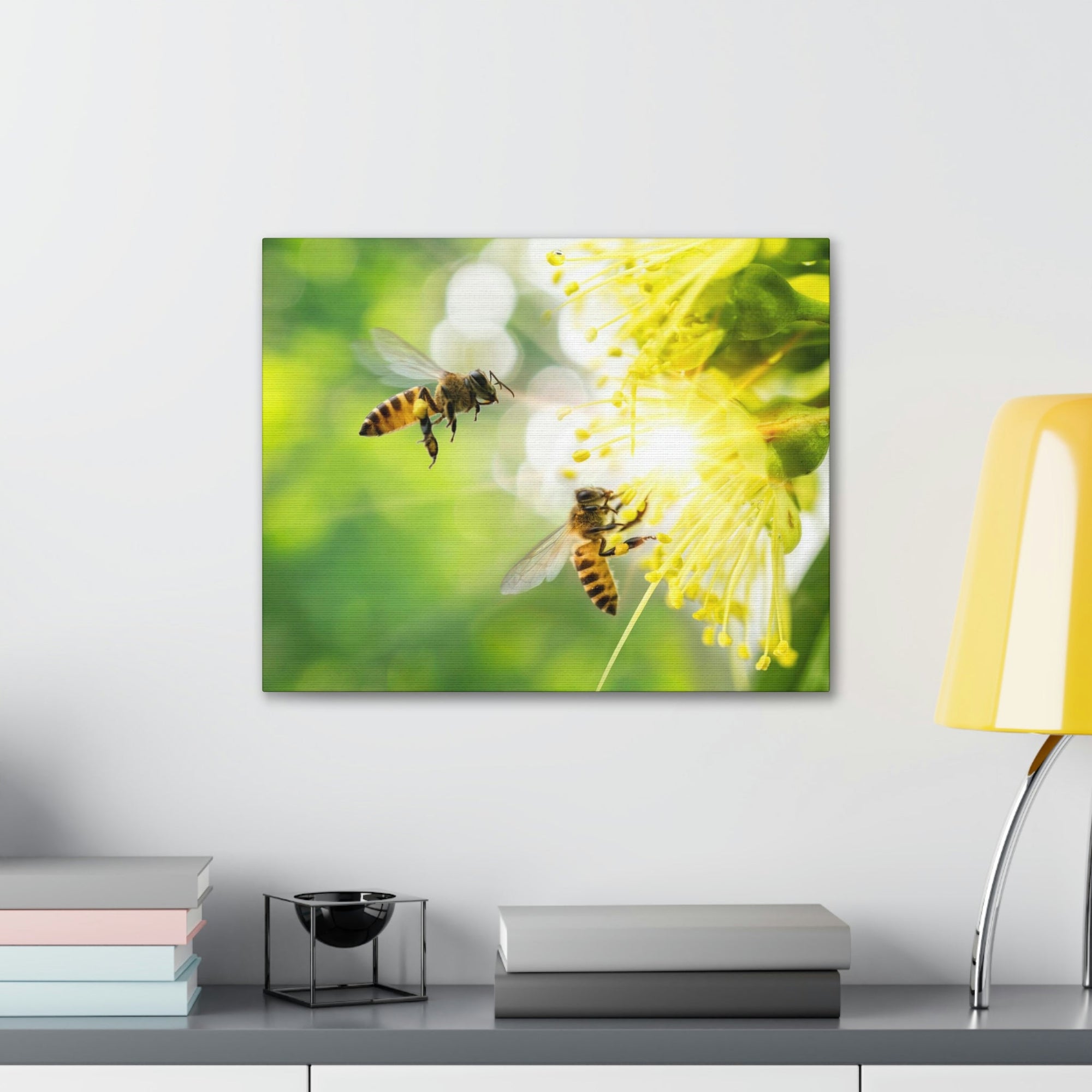 Scripture Walls Bee Couple Bee Troop Print Animal Wall Art Wildlife Canvas Prints Wall Art Ready to Hang Unframed-Express Your Love Gifts