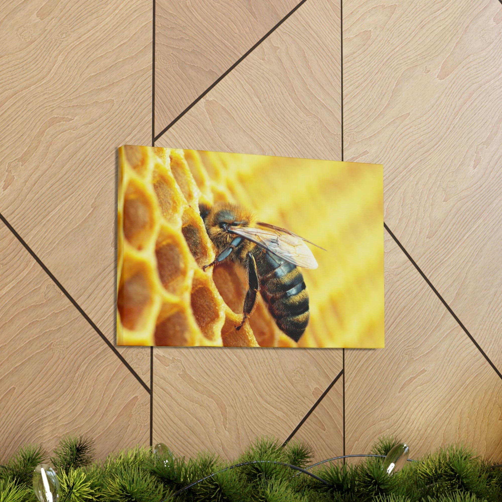 Scripture Walls Bee Hunting Bee on Hunt Print Animal Wall Art Wildlife Canvas Prints Wall Art Ready to Hang Unframed-Express Your Love Gifts