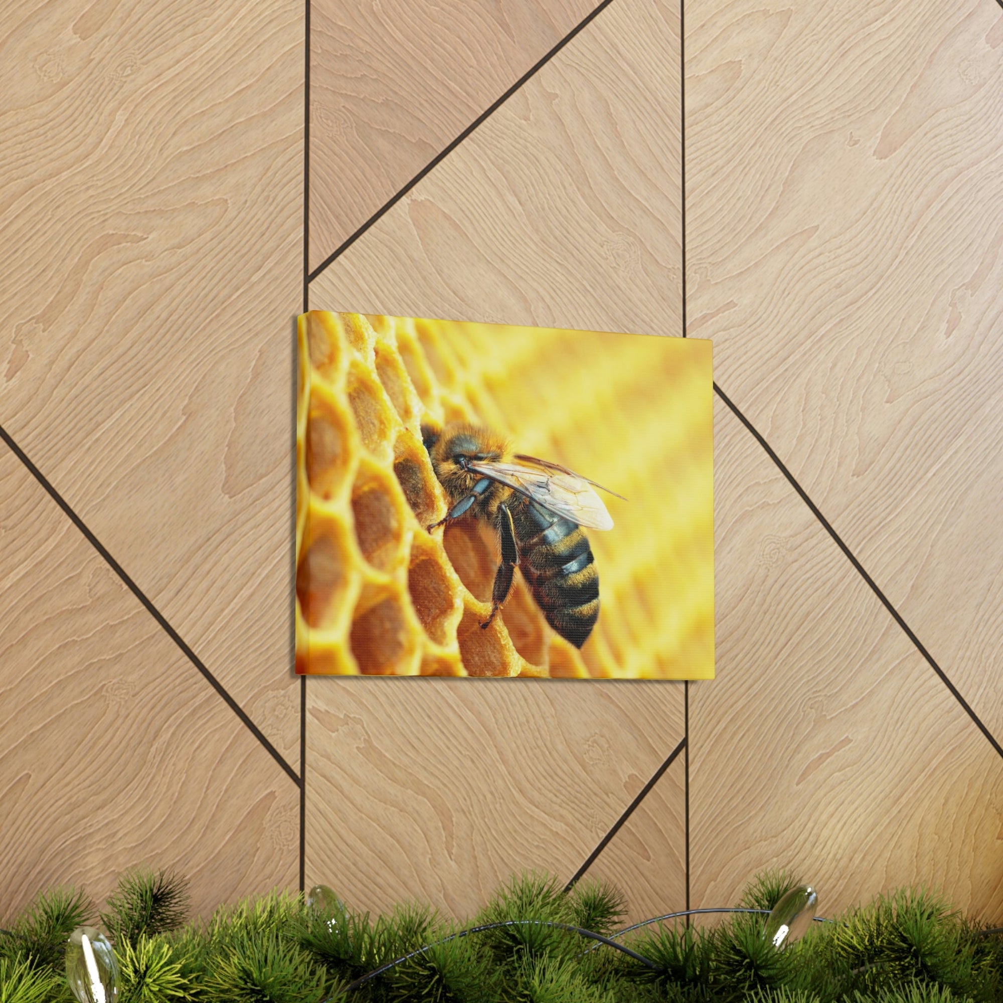 Scripture Walls Bee Hunting Bee on Hunt Print Animal Wall Art Wildlife Canvas Prints Wall Art Ready to Hang Unframed-Express Your Love Gifts