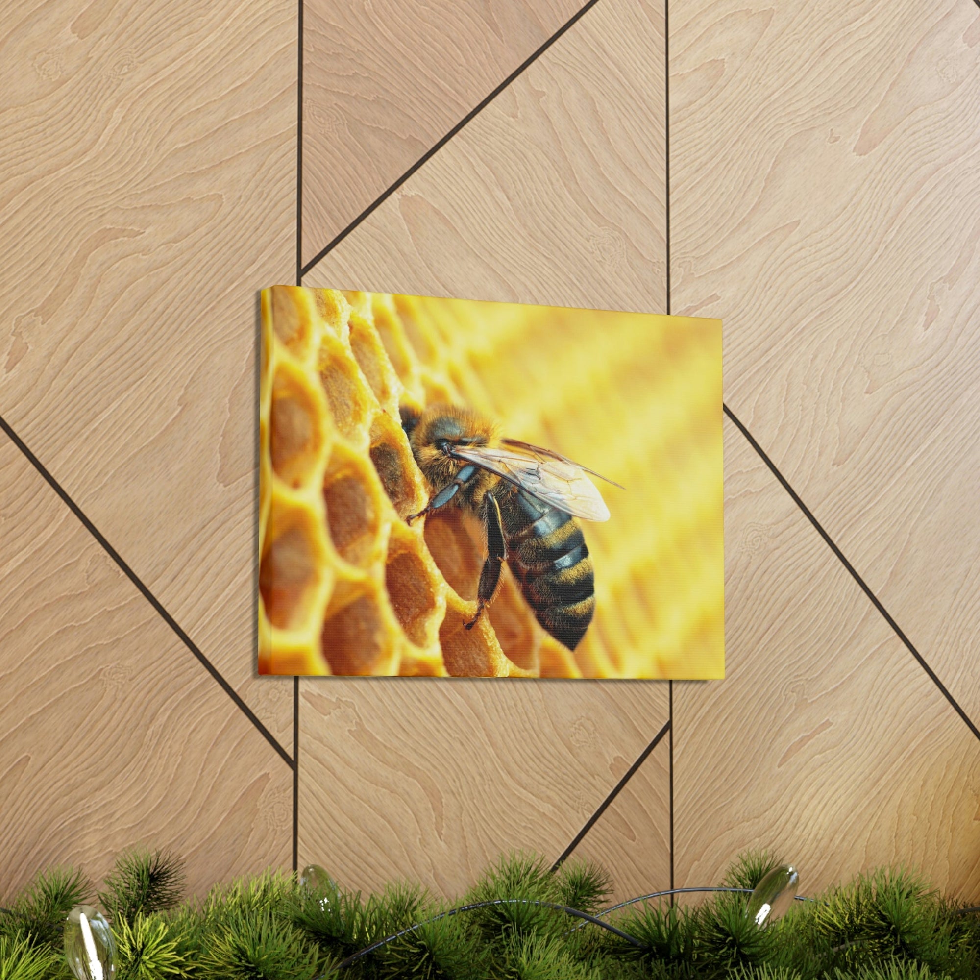 Scripture Walls Bee Hunting Bee on Hunt Print Animal Wall Art Wildlife Canvas Prints Wall Art Ready to Hang Unframed-Express Your Love Gifts