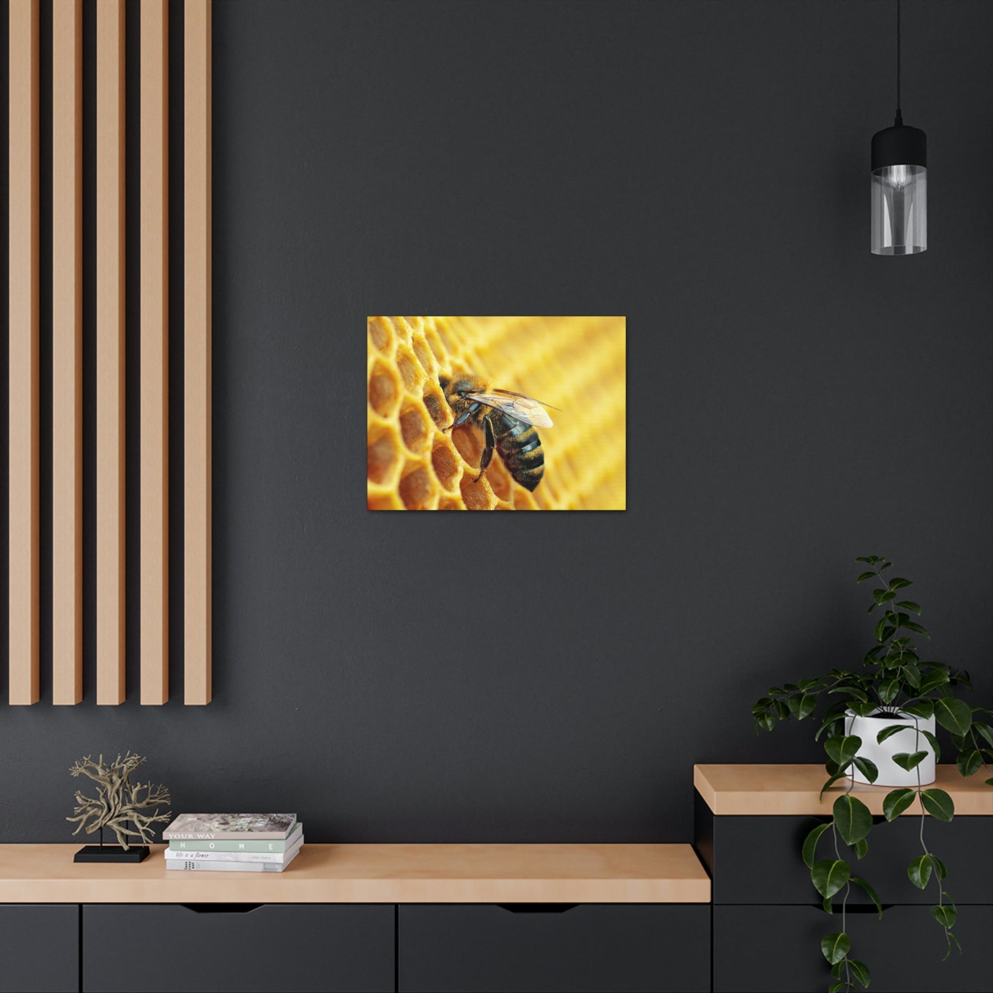 Scripture Walls Bee Hunting Bee on Hunt Print Animal Wall Art Wildlife Canvas Prints Wall Art Ready to Hang Unframed-Express Your Love Gifts