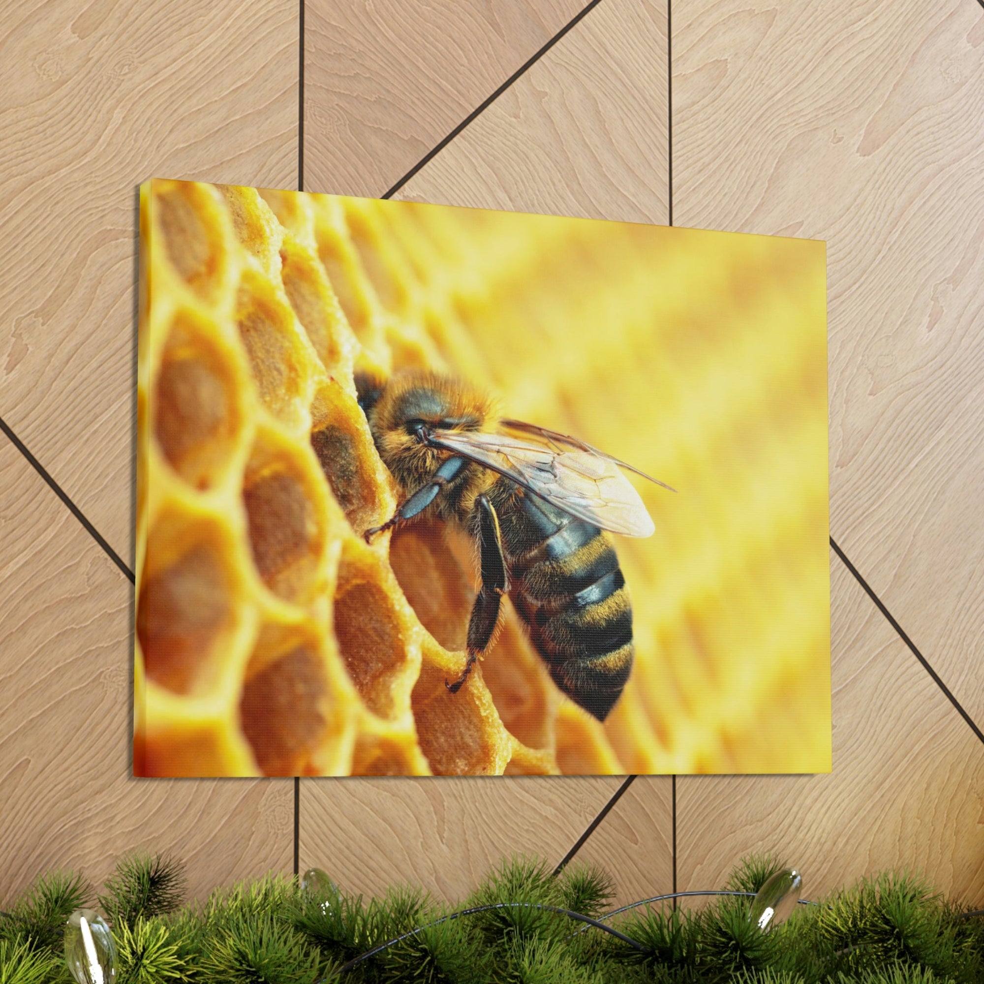 Scripture Walls Bee Hunting Bee on Hunt Print Animal Wall Art Wildlife Canvas Prints Wall Art Ready to Hang Unframed-Express Your Love Gifts