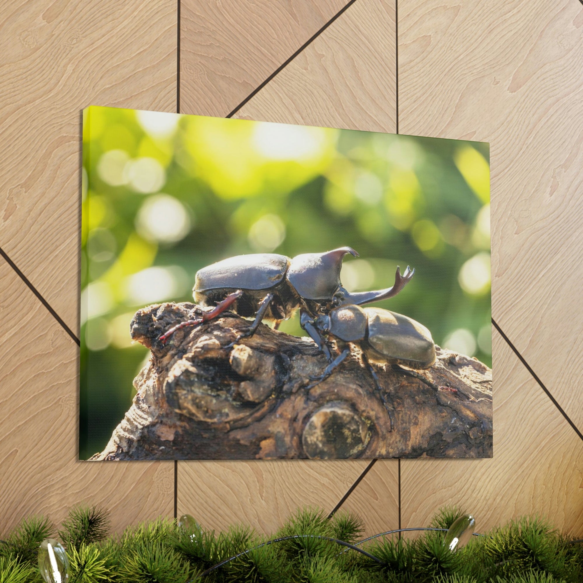 Scripture Walls Beetle Couple Beetle Troop Print Animal Wall Art Wildlife Canvas Prints Wall Art Ready to Hang Unframed-Express Your Love Gifts