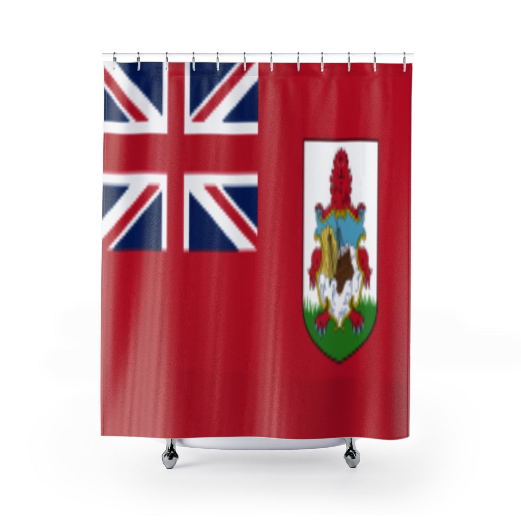 Bermuda Flag Stylish Design 71&quot; x 74&quot; Elegant Waterproof Shower Curtain for a Spa-like Bathroom Paradise Exceptional Craftsmanship-Express Your Love Gifts