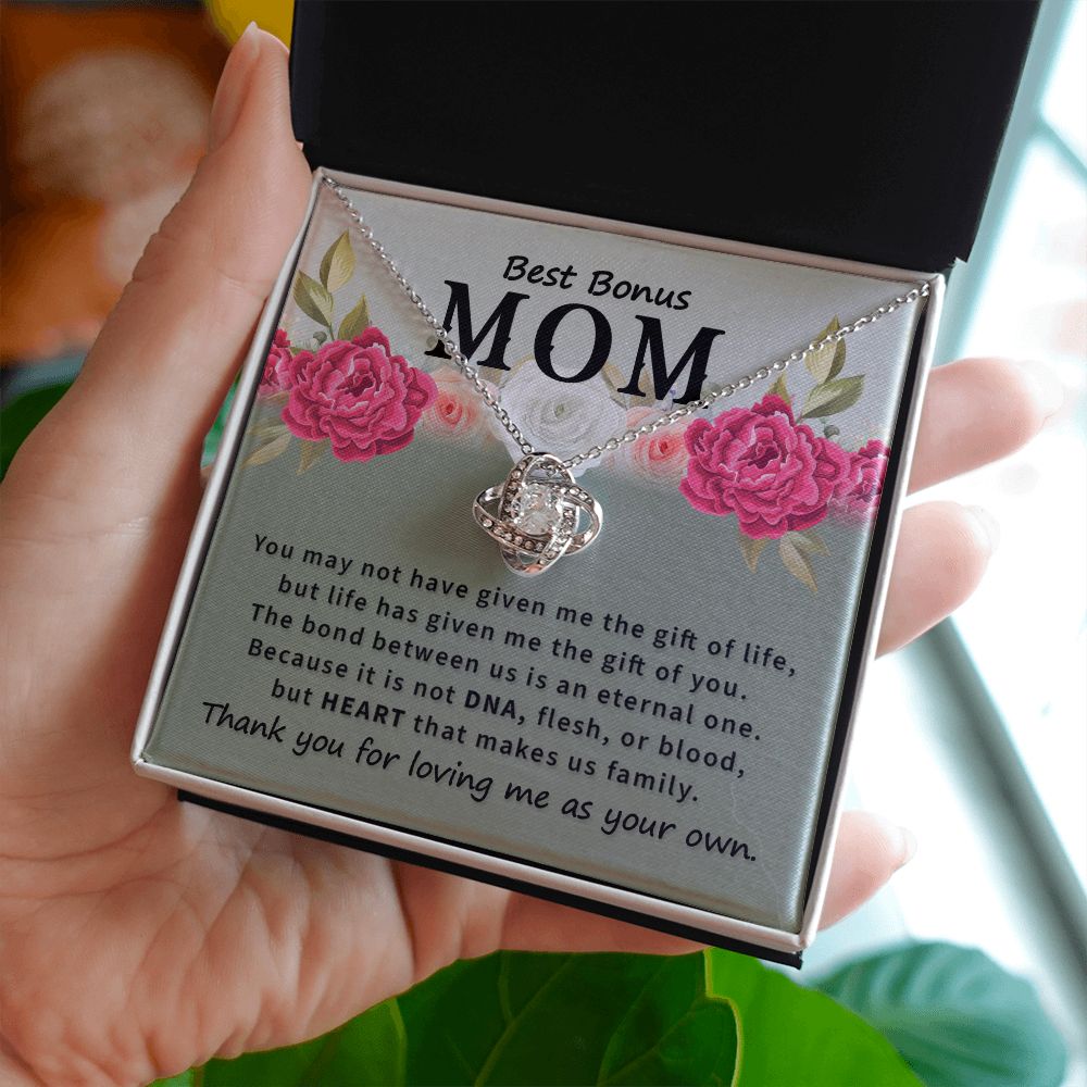 to My Mom Thank You for The Greatest Mom Infinity Knot Necklace Message Card