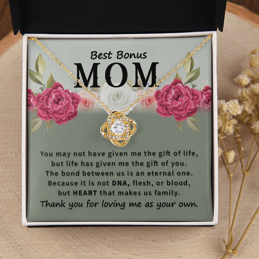 to My Mom Thank You for The Greatest Mom Infinity Knot Necklace Message Card