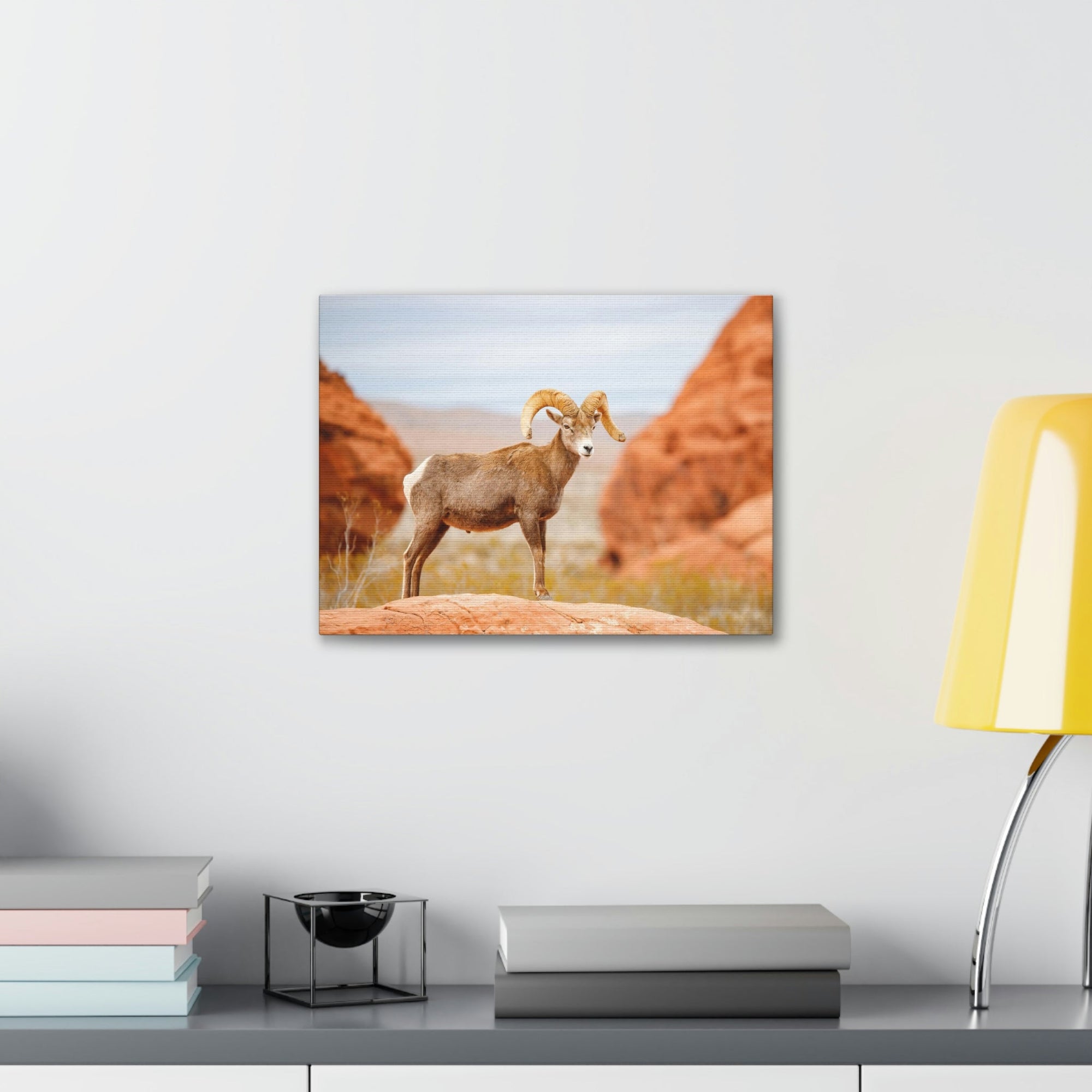 Scripture Walls Big-horned sheep Hunting Big-horned sheep on Hunt Print Animal Wall Art Wildlife Canvas Prints Wall Art Ready to Hang Unframed-Express Your Love Gifts