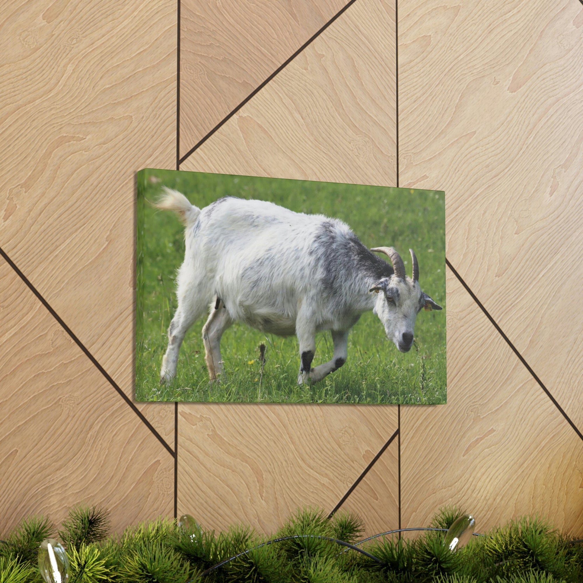 Scripture Walls Billy Goat Hunting Billy Goat on Hunt Print Animal Wall Art Wildlife Canvas Prints Wall Art Ready to Hang Unframed-Express Your Love Gifts