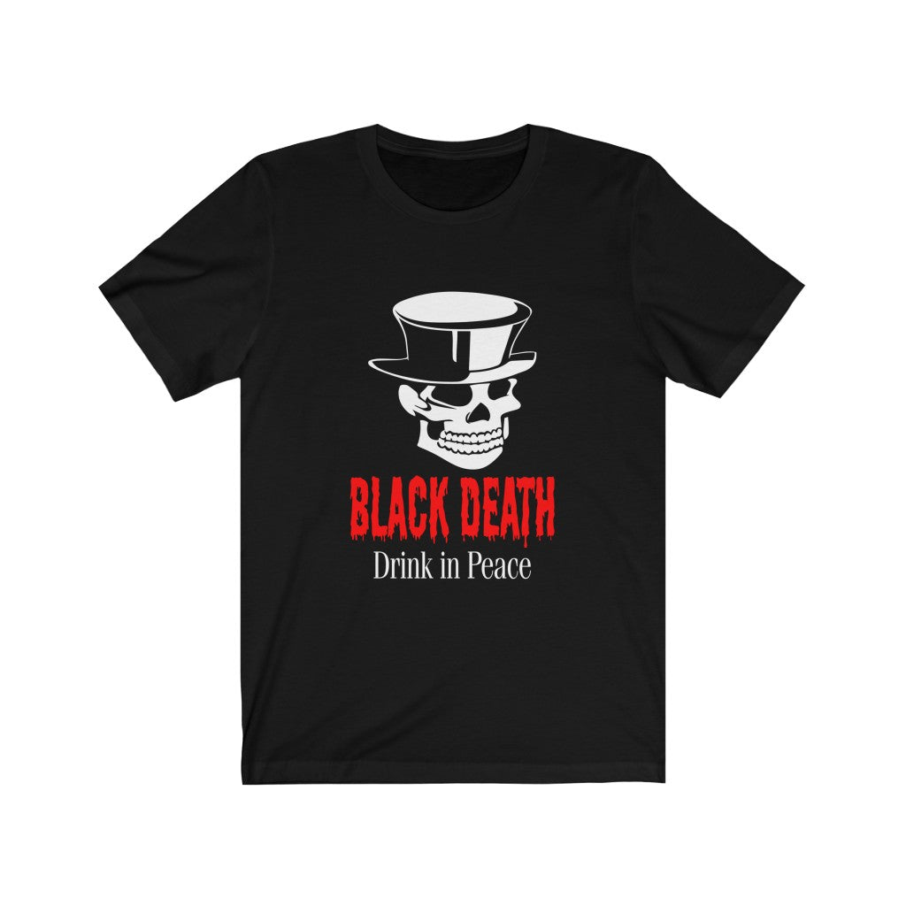 Black Death Vodka Drink in Peace TShirt-Express Your Love Gifts