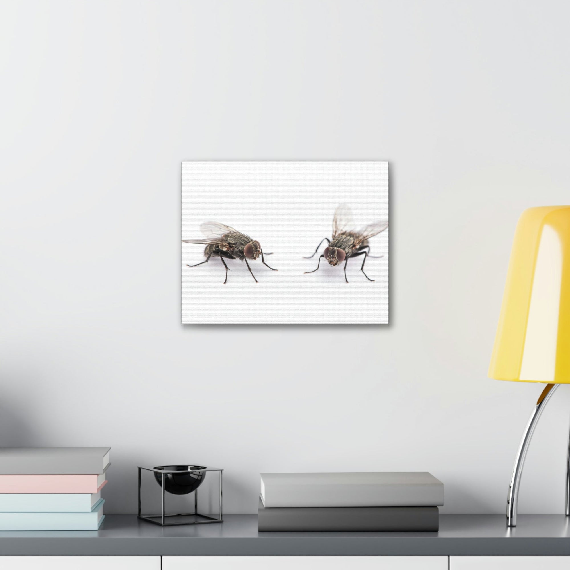 Scripture Walls Black Fly Couple Black Fly Troop Print Animal Wall Art Wildlife Canvas Prints Wall Art Ready to Hang Unframed-Express Your Love Gifts