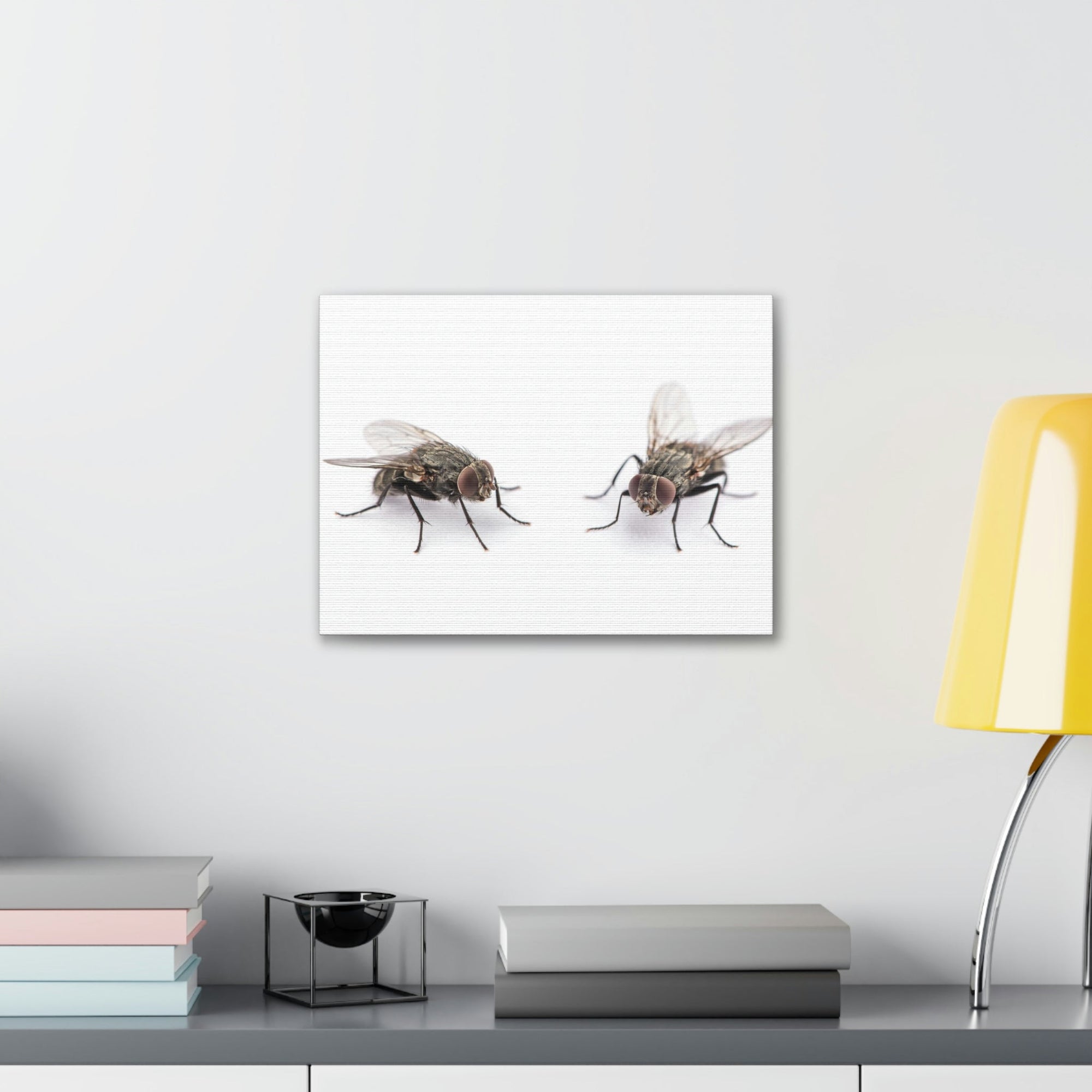 Scripture Walls Black Fly Couple Black Fly Troop Print Animal Wall Art Wildlife Canvas Prints Wall Art Ready to Hang Unframed-Express Your Love Gifts