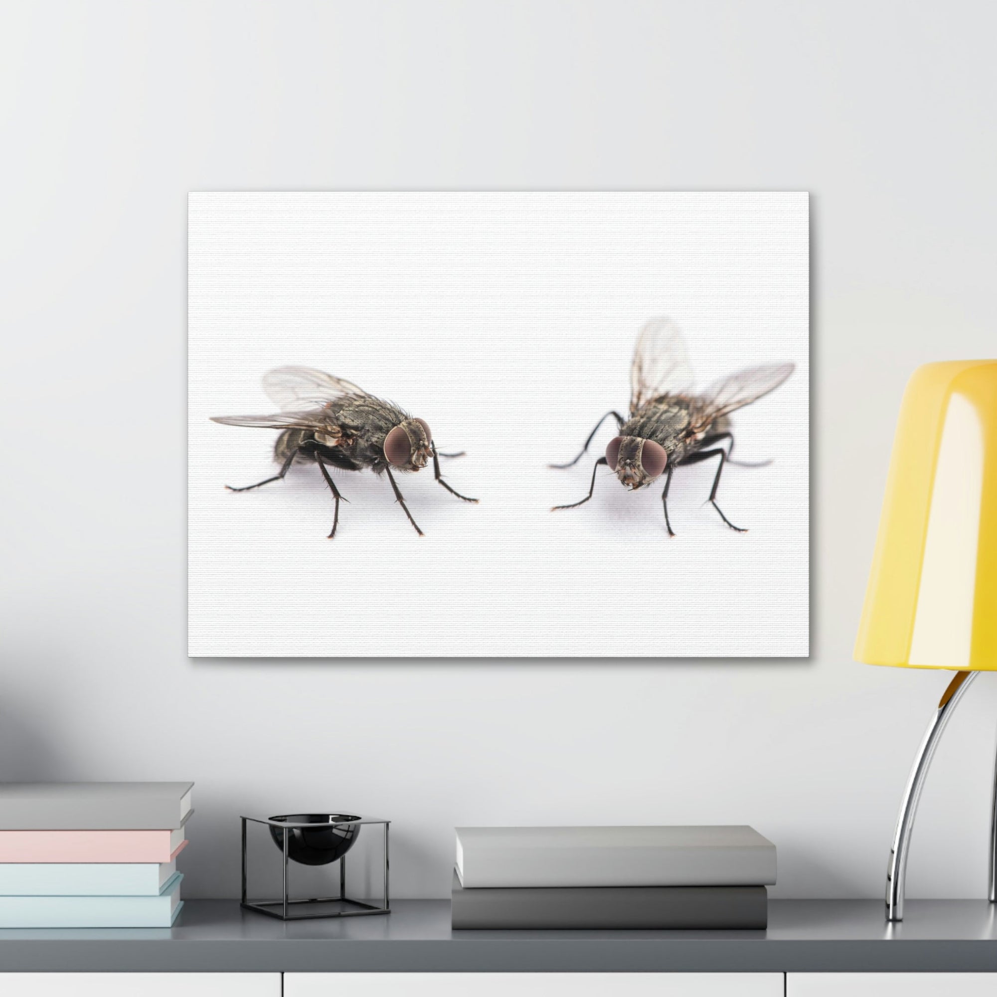 Scripture Walls Black Fly Couple Black Fly Troop Print Animal Wall Art Wildlife Canvas Prints Wall Art Ready to Hang Unframed-Express Your Love Gifts