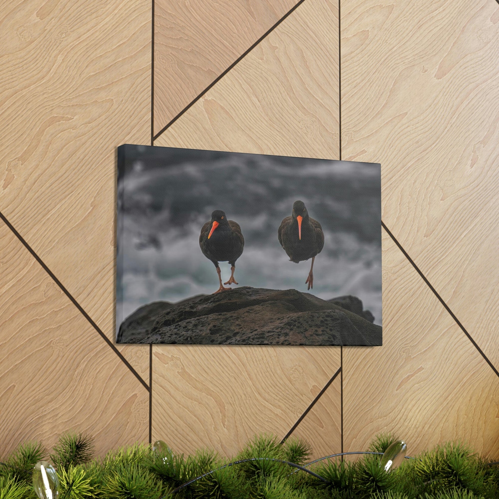 Scripture Walls Blackbird Couple Blackbird Troop Print Animal Wall Art Wildlife Canvas Prints Wall Art Ready to Hang Unframed-Express Your Love Gifts