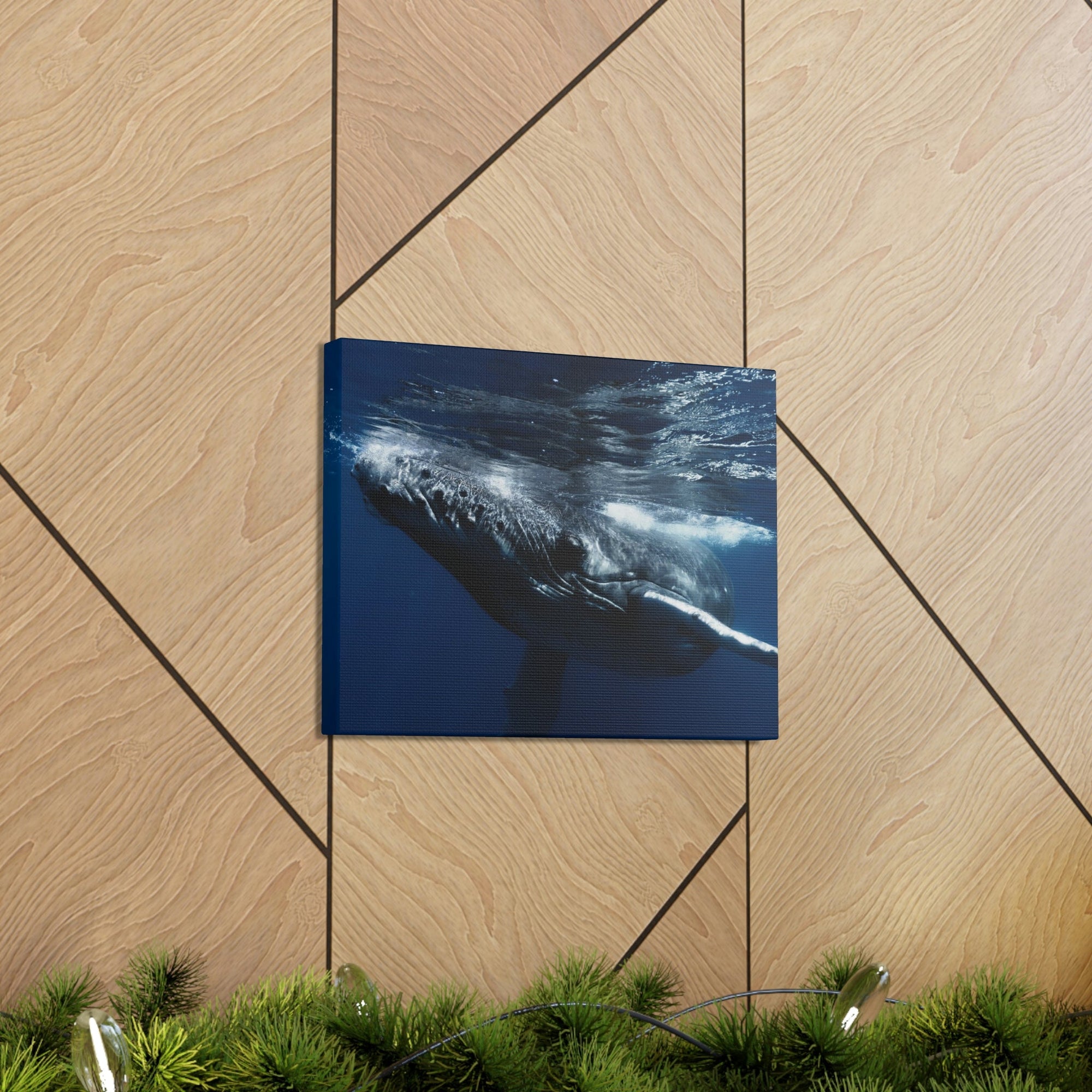 Scripture Walls Blue Whale Hunting Blue Whale on Hunt Print Animal Wall Art Wildlife Canvas Prints Wall Art Ready to Hang Unframed-Express Your Love Gifts