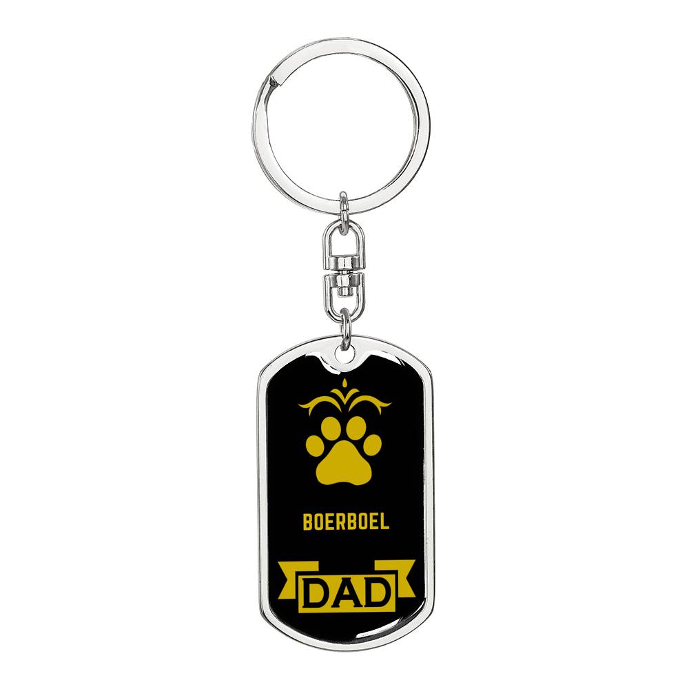 Boerboel Keychain Stainless Steel or 18k Gold-Express Your Love Gifts