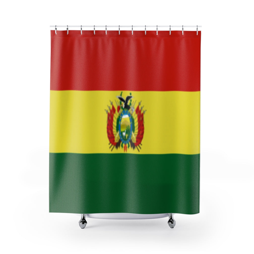 Bolivia Flag Stylish Design 71&quot; x 74&quot; Elegant Waterproof Shower Curtain for a Spa-like Bathroom Paradise Exceptional Craftsmanship-Express Your Love Gifts