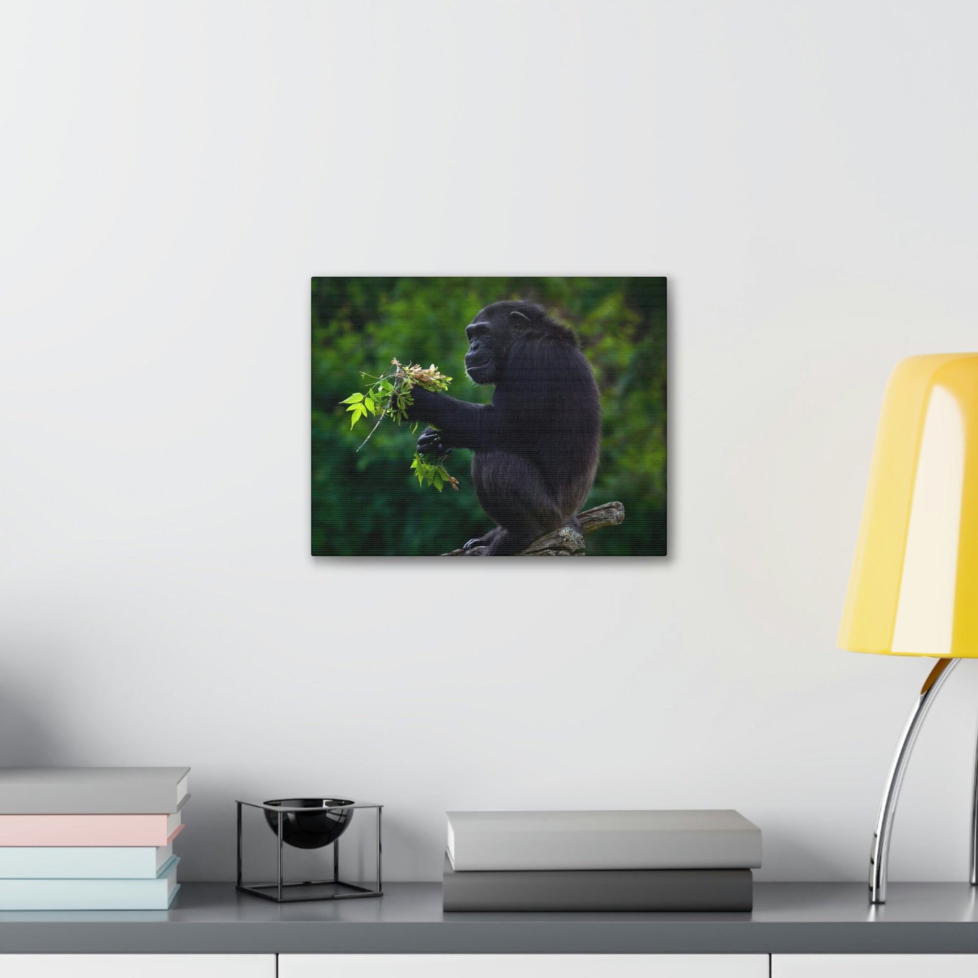 Scripture Walls Bonobo Hunting Bonobo on Hunt Print Animal Wall Art Wildlife Canvas Prints Wall Art Ready to Hang Unframed-Express Your Love Gifts