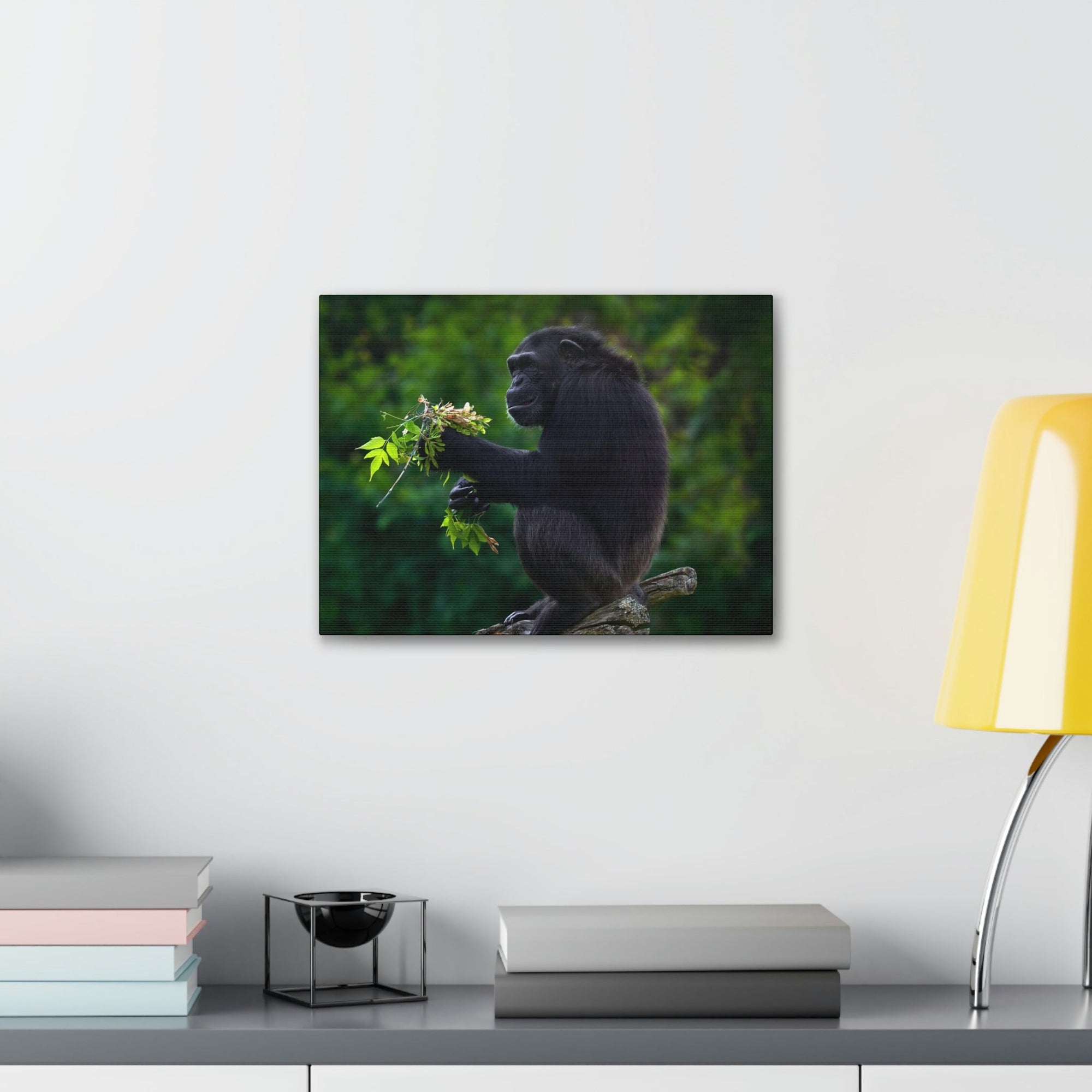 Scripture Walls Bonobo Hunting Bonobo on Hunt Print Animal Wall Art Wildlife Canvas Prints Wall Art Ready to Hang Unframed-Express Your Love Gifts