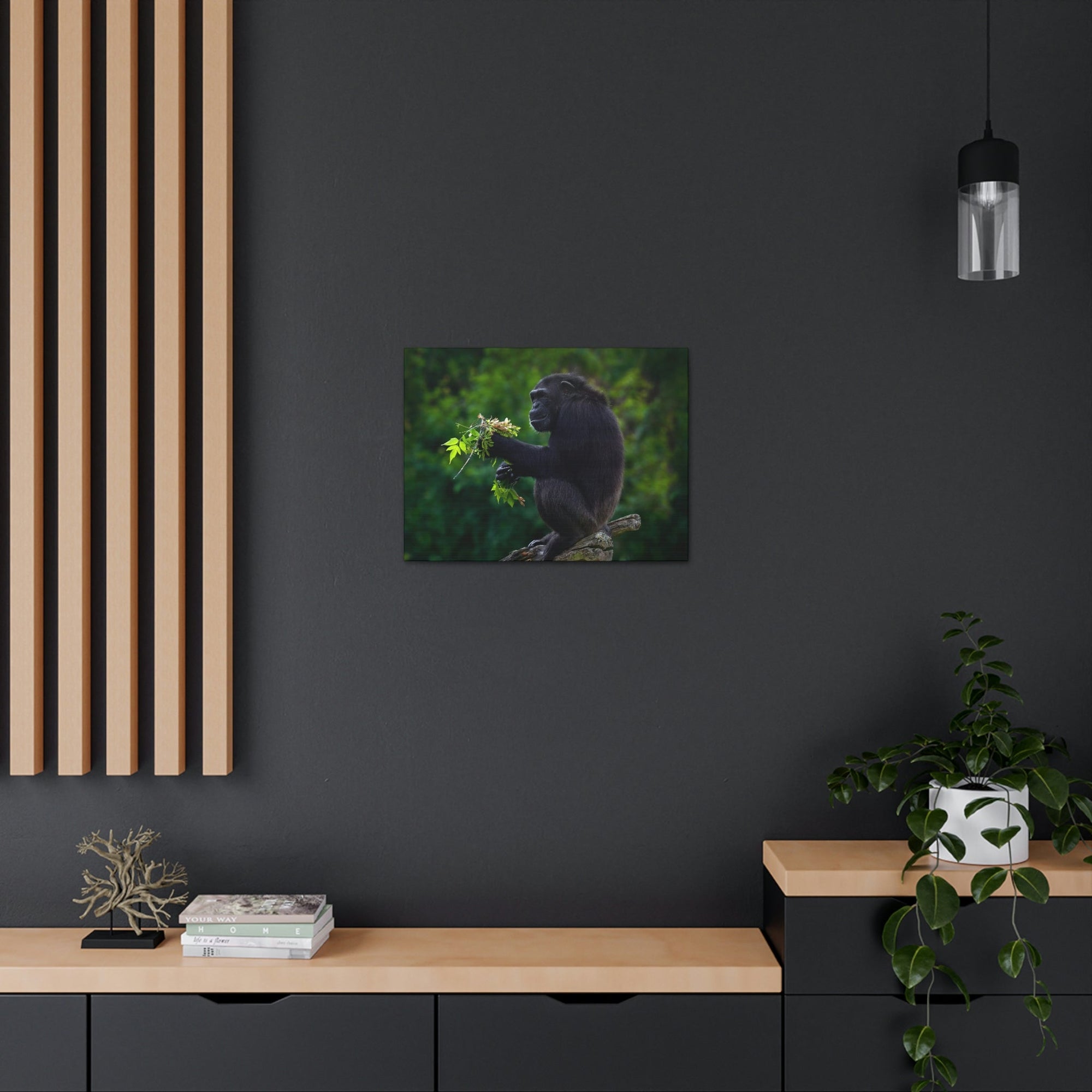 Scripture Walls Bonobo Hunting Bonobo on Hunt Print Animal Wall Art Wildlife Canvas Prints Wall Art Ready to Hang Unframed-Express Your Love Gifts