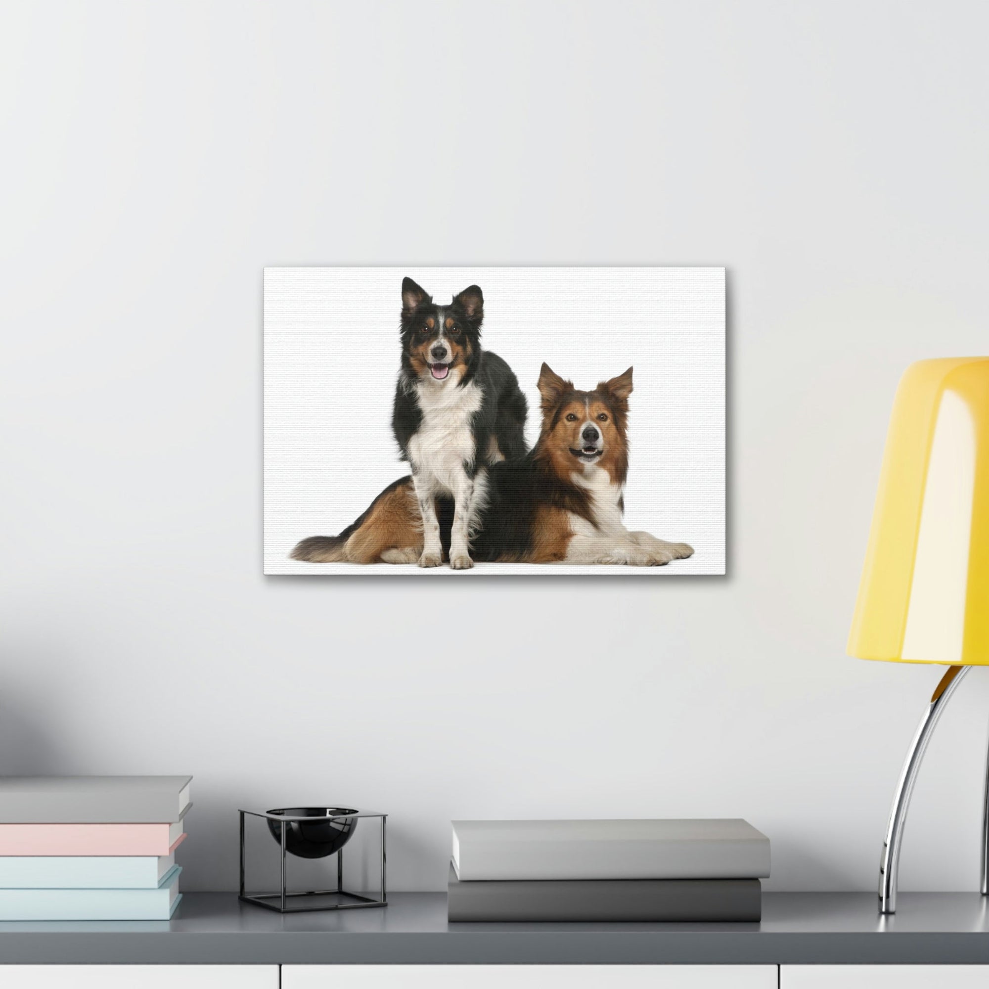 Scripture Walls Border Collie Couple Border Collie Troop Print Animal Wall Art Wildlife Canvas Prints Wall Art Ready to Hang Unframed-Express Your Love Gifts