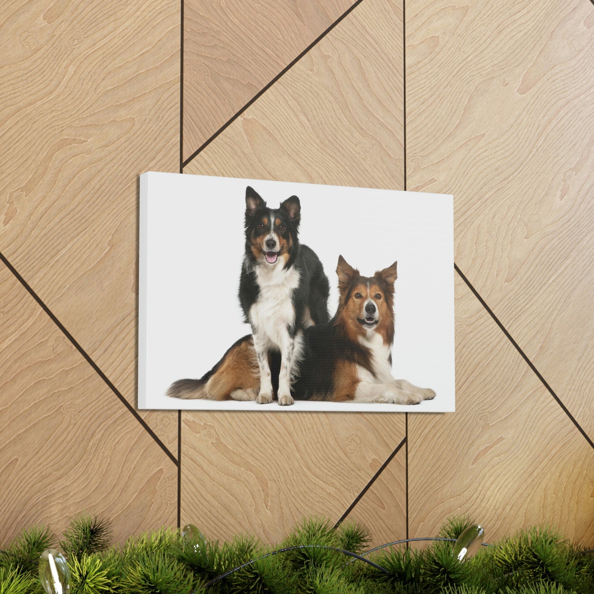 Scripture Walls Border Collie Couple Border Collie Troop Print Animal Wall Art Wildlife Canvas Prints Wall Art Ready to Hang Unframed-Express Your Love Gifts