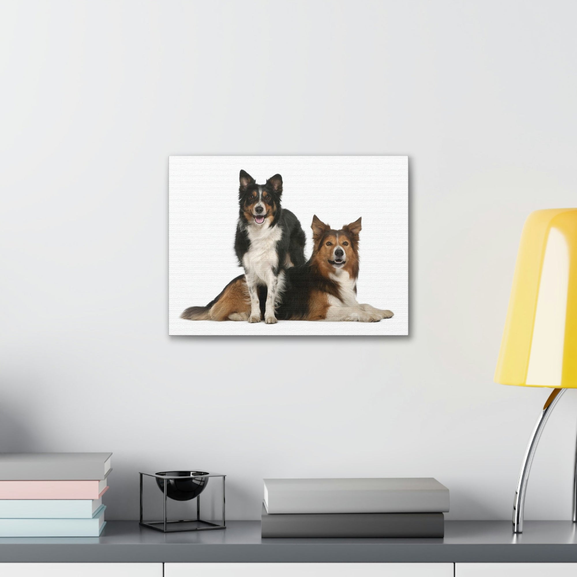 Scripture Walls Border Collie Couple Border Collie Troop Print Animal Wall Art Wildlife Canvas Prints Wall Art Ready to Hang Unframed-Express Your Love Gifts