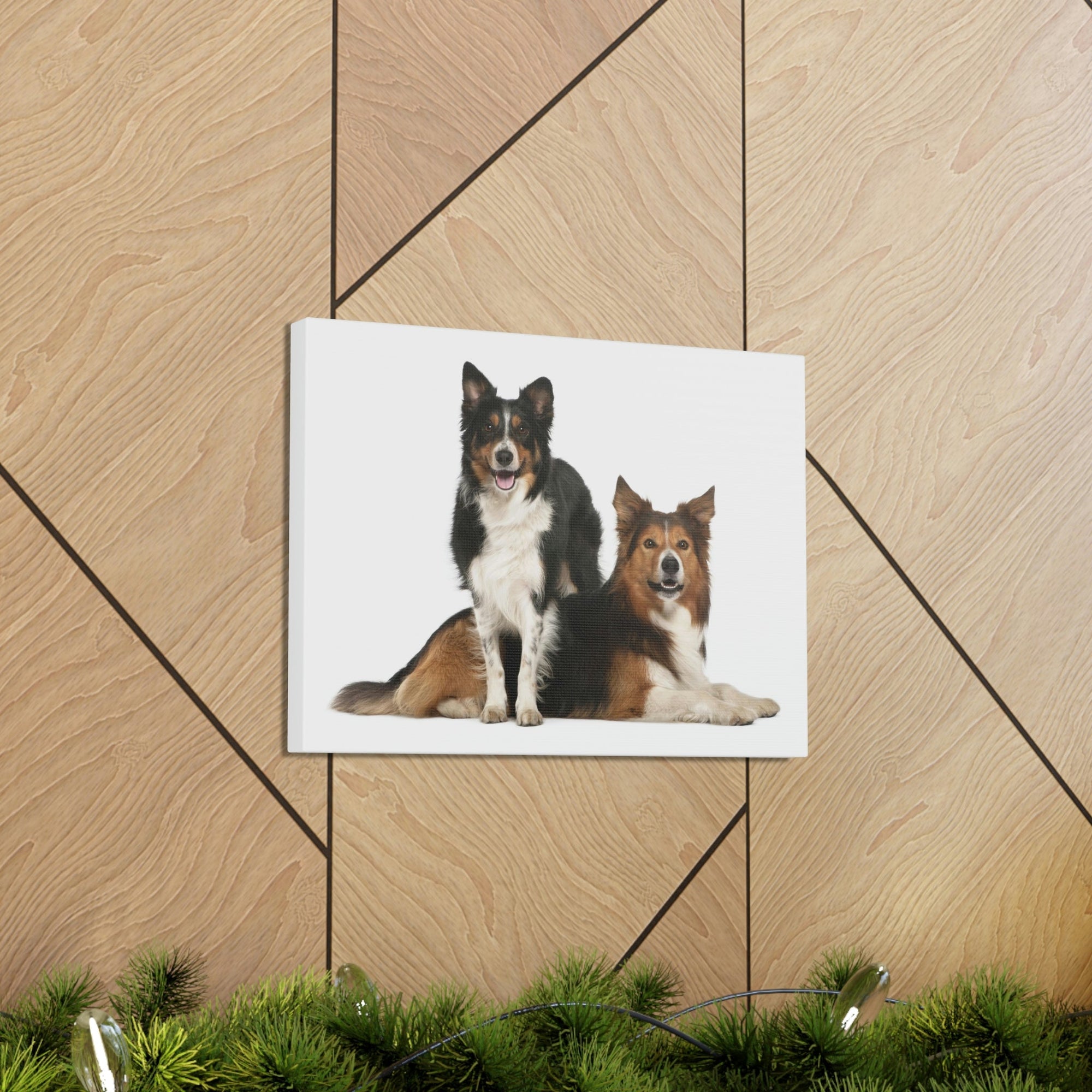 Scripture Walls Border Collie Couple Border Collie Troop Print Animal Wall Art Wildlife Canvas Prints Wall Art Ready to Hang Unframed-Express Your Love Gifts