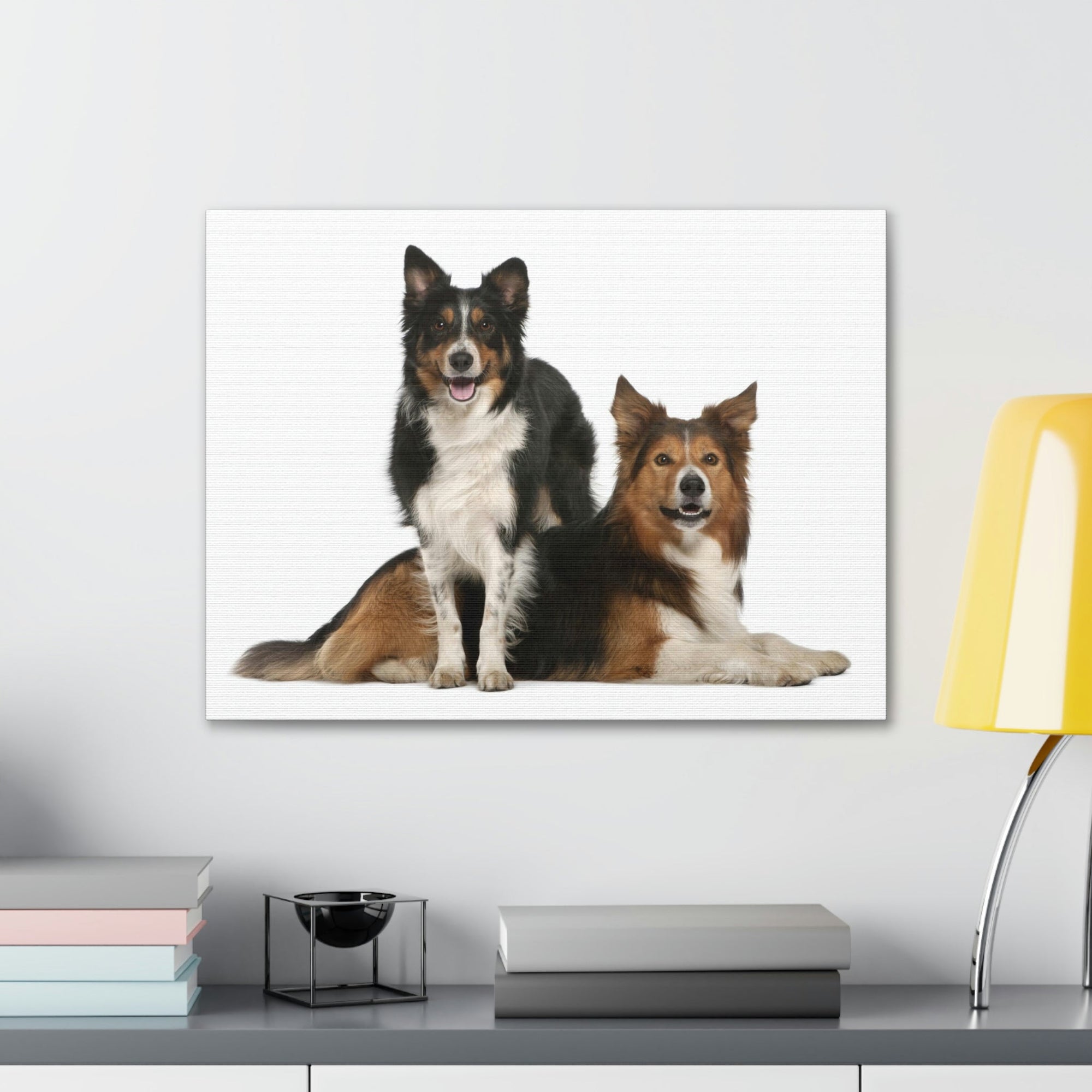 Scripture Walls Border Collie Couple Border Collie Troop Print Animal Wall Art Wildlife Canvas Prints Wall Art Ready to Hang Unframed-Express Your Love Gifts