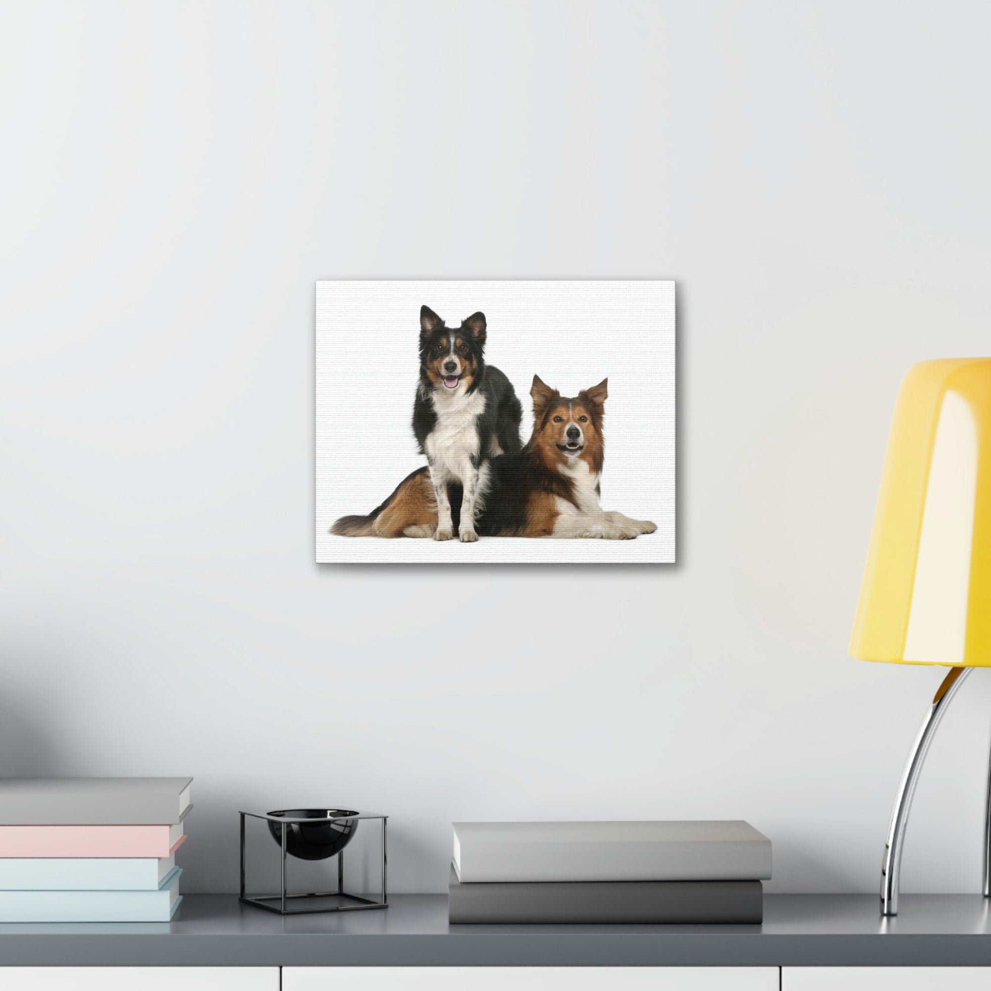 Scripture Walls Border Collie Couple Border Collie Troop Print Animal Wall Art Wildlife Canvas Prints Wall Art Ready to Hang Unframed-Express Your Love Gifts