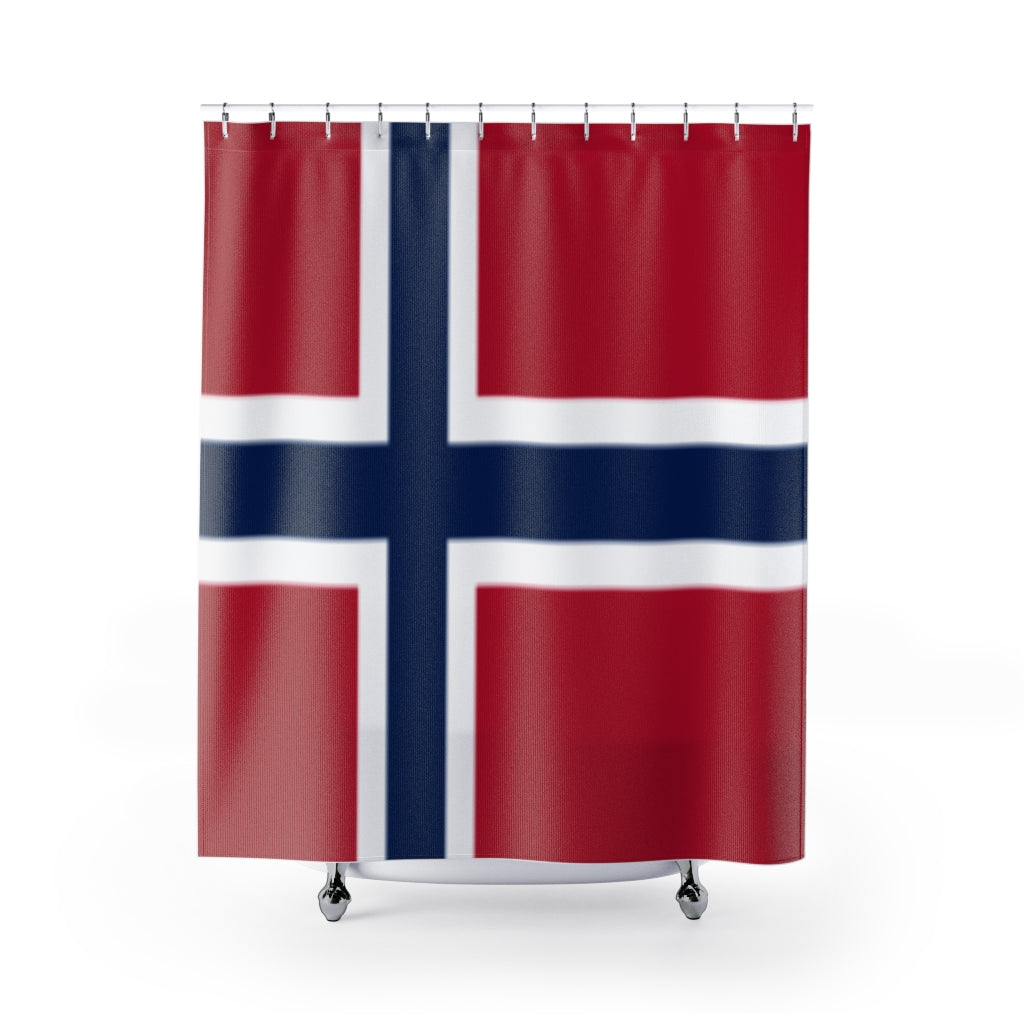 Bouvet Island Flag Stylish Design 71&quot; x 74&quot; Elegant Waterproof Shower Curtain for a Spa-like Bathroom Paradise Exceptional Craftsmanship-Express Your Love Gifts