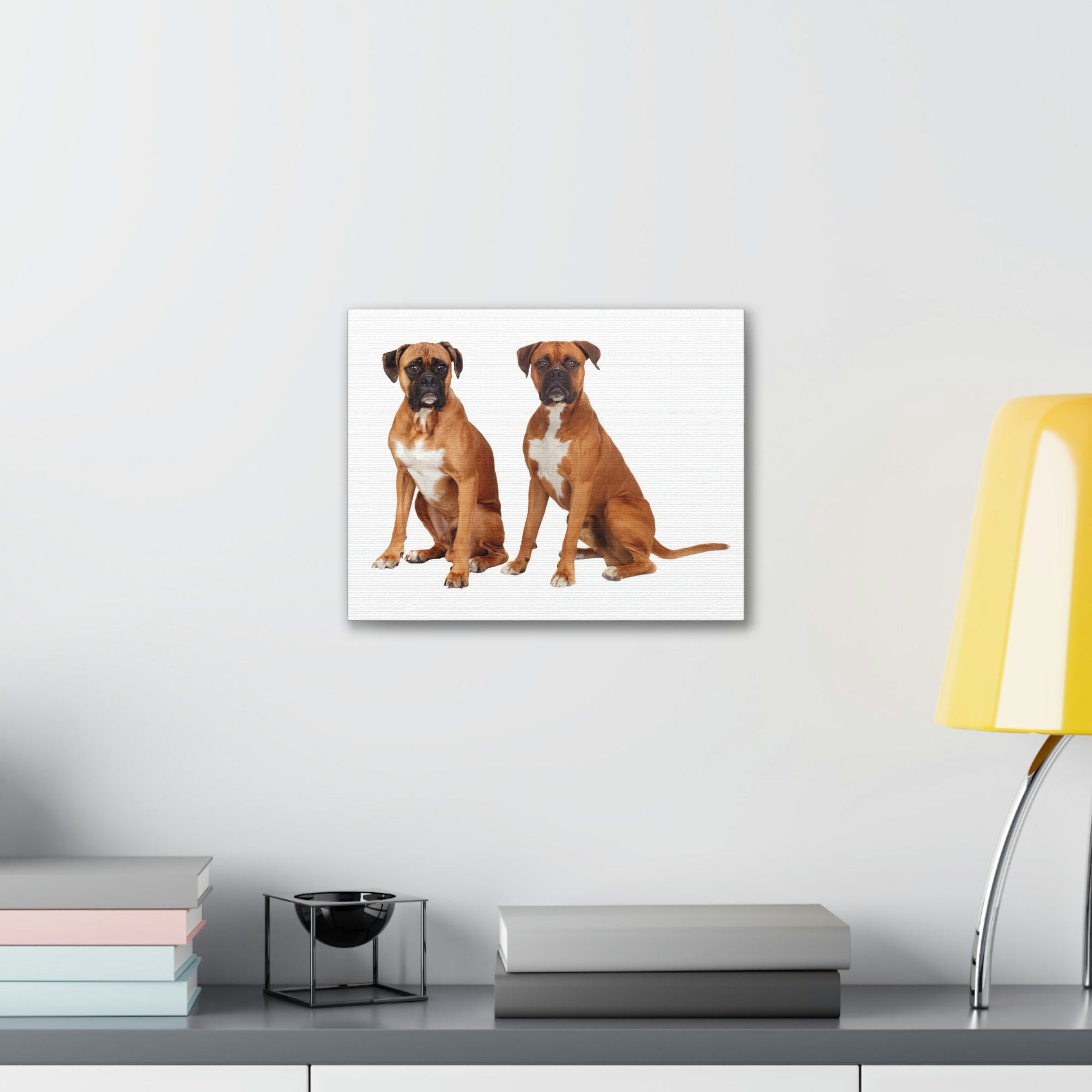 Scripture Walls Boxer Dog Couple Boxer Dog Troop Print Animal Wall Art Wildlife Canvas Prints Wall Art Ready to Hang Unframed-Express Your Love Gifts