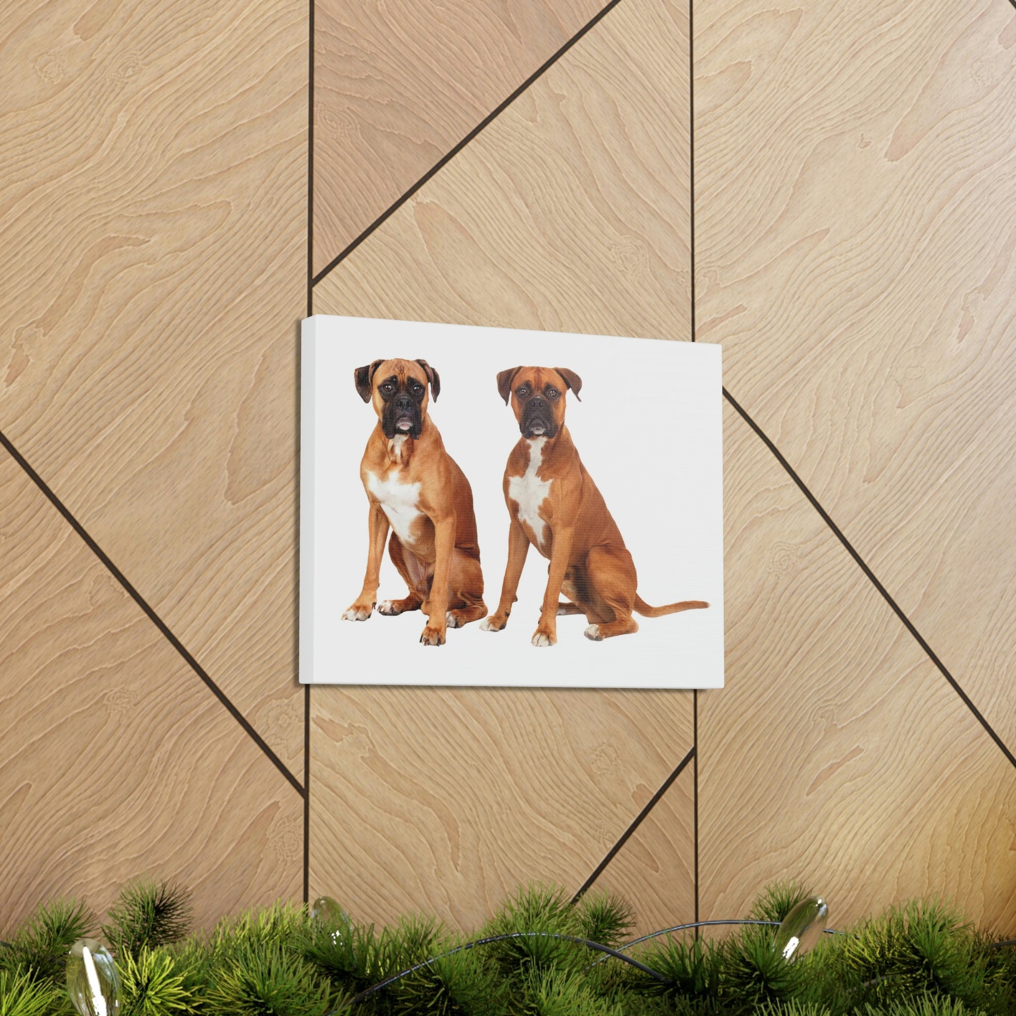 Scripture Walls Boxer Dog Couple Boxer Dog Troop Print Animal Wall Art Wildlife Canvas Prints Wall Art Ready to Hang Unframed-Express Your Love Gifts