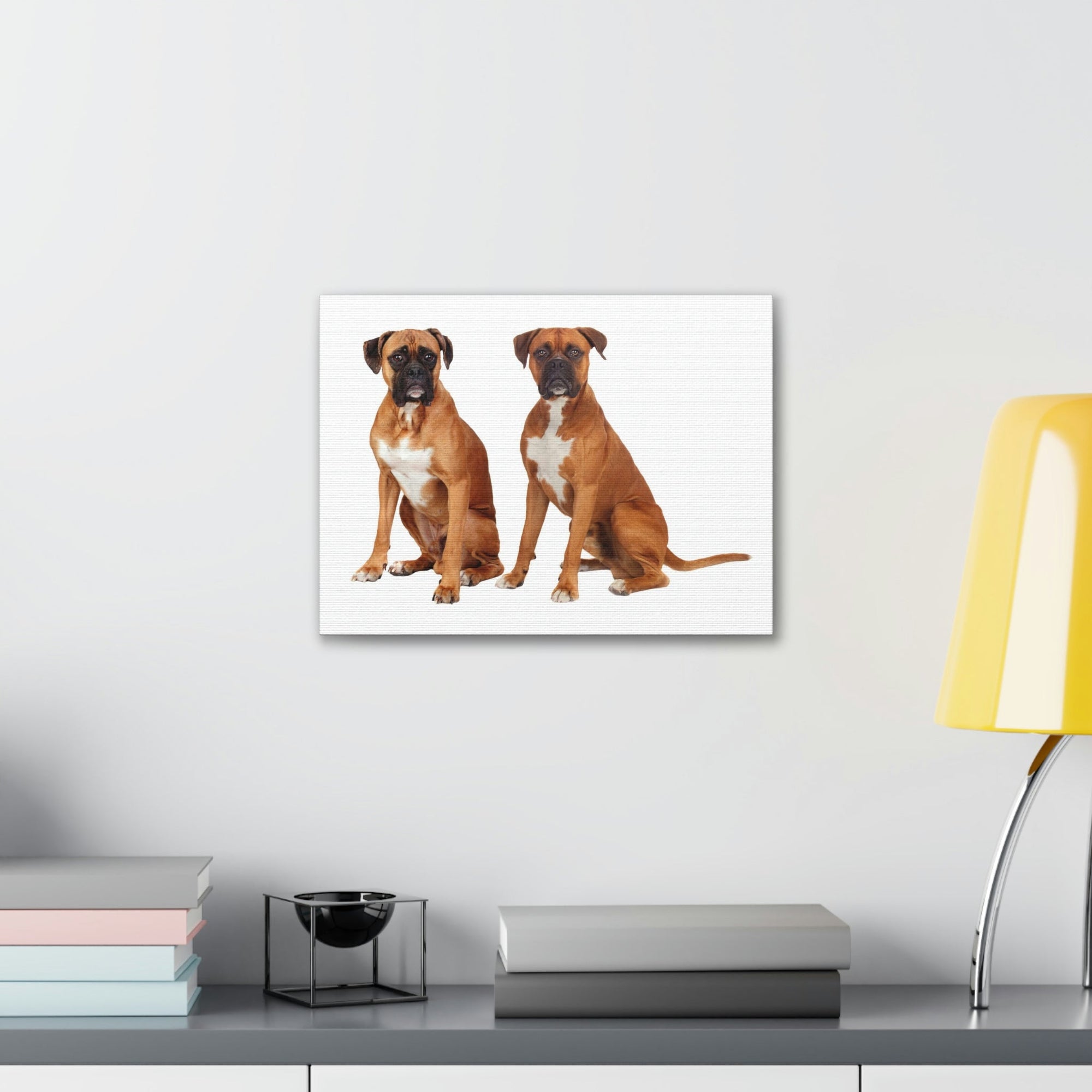 Scripture Walls Boxer Dog Couple Boxer Dog Troop Print Animal Wall Art Wildlife Canvas Prints Wall Art Ready to Hang Unframed-Express Your Love Gifts