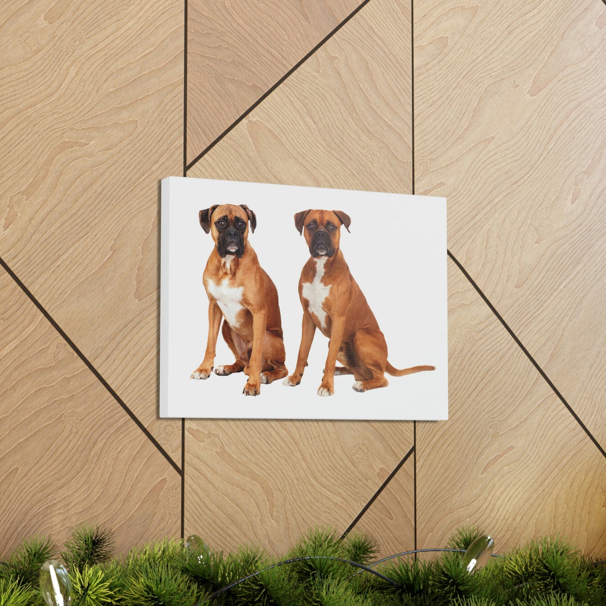 Scripture Walls Boxer Dog Couple Boxer Dog Troop Print Animal Wall Art Wildlife Canvas Prints Wall Art Ready to Hang Unframed-Express Your Love Gifts