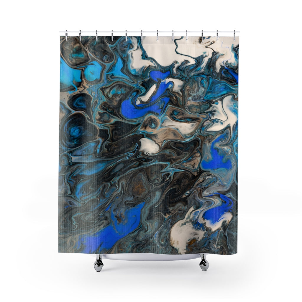 Brush Strokes Modern Art Stylish Design 71" x 74" Elegant Waterproof Shower Curtain for a Spa-like Bathroom Paradise Exceptional Craftsmanship-Express Your Love Gifts