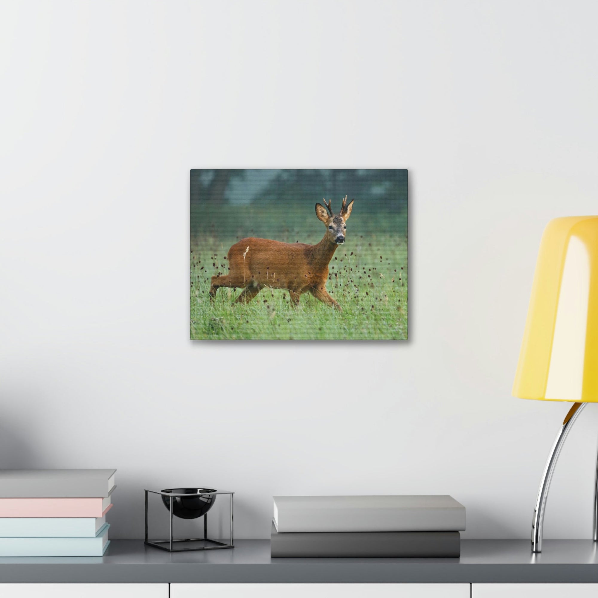 Scripture Walls Buck Hunting Buck on Hunt Print Animal Wall Art Wildlife Canvas Prints Wall Art Ready to Hang Unframed-Express Your Love Gifts