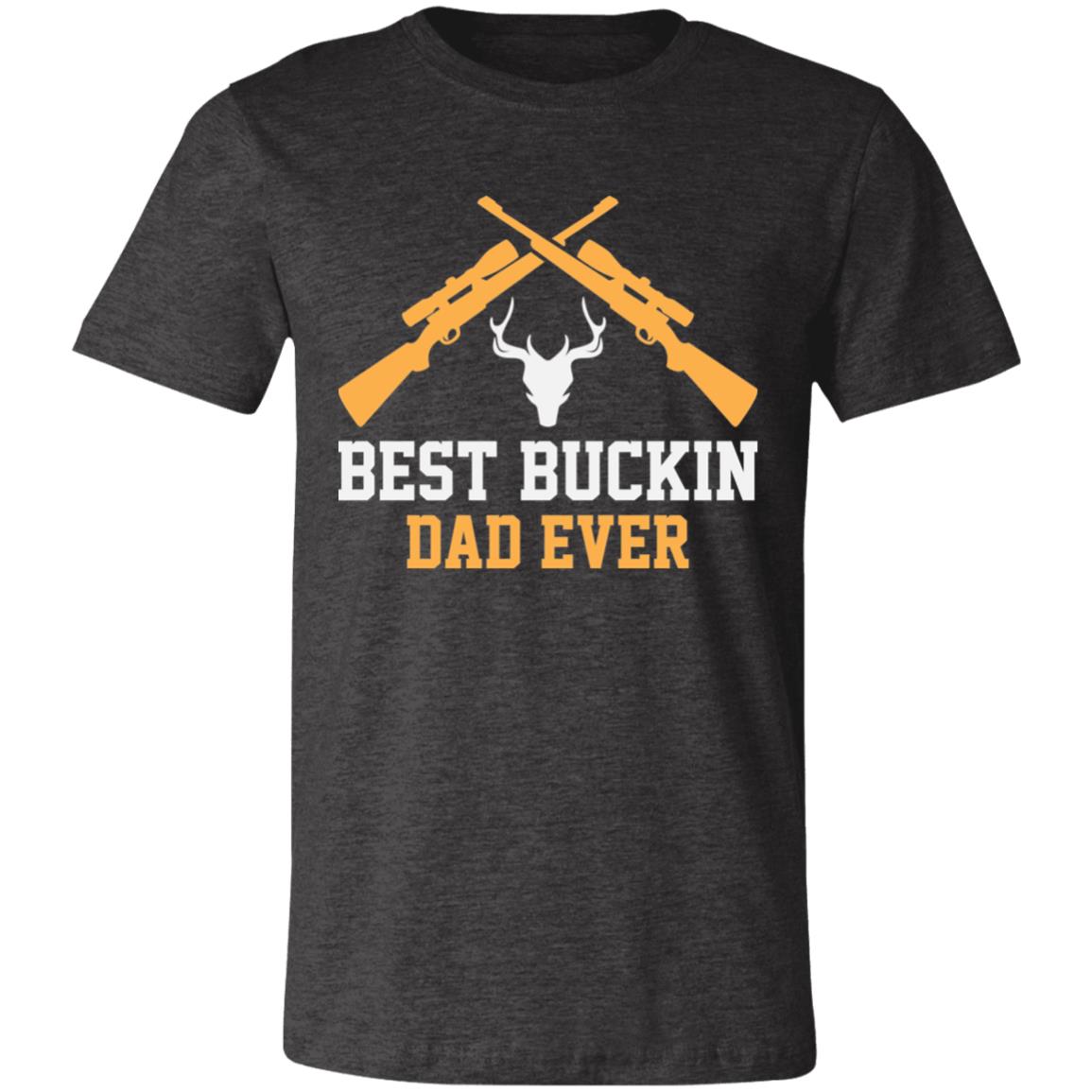 Buckin' Dad Hunter Gift T-Shirt-Express Your Love Gifts