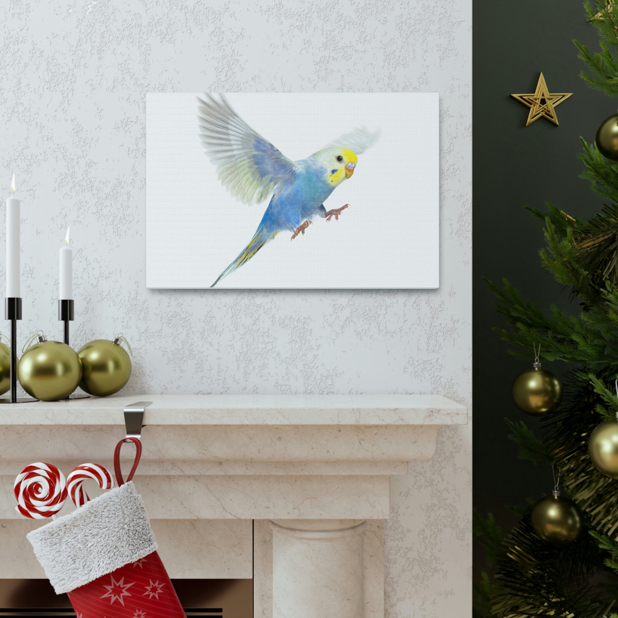 Scripture Walls Budgie Hunting Budgie on Hunt Print Animal Wall Art Wildlife Canvas Prints Wall Art Ready to Hang Unframed-Express Your Love Gifts