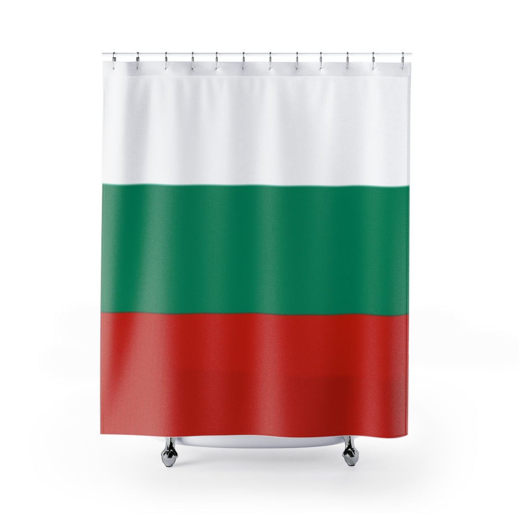 Bulgaria Flag Stylish Design 71&quot; x 74&quot; Elegant Waterproof Shower Curtain for a Spa-like Bathroom Paradise Exceptional Craftsmanship-Express Your Love Gifts